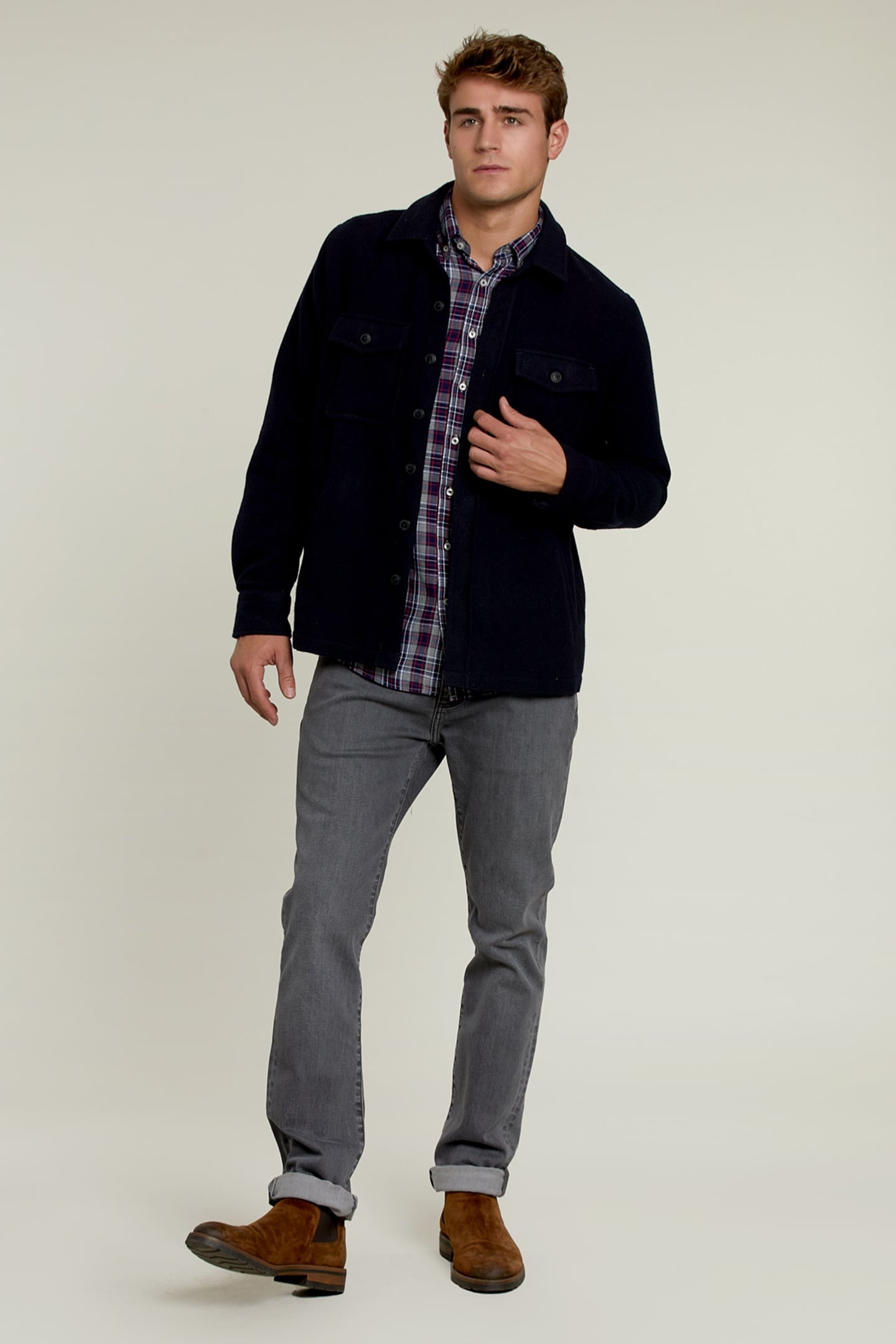 CUSTOM FIT CHECKED SHIRT MULTI 3