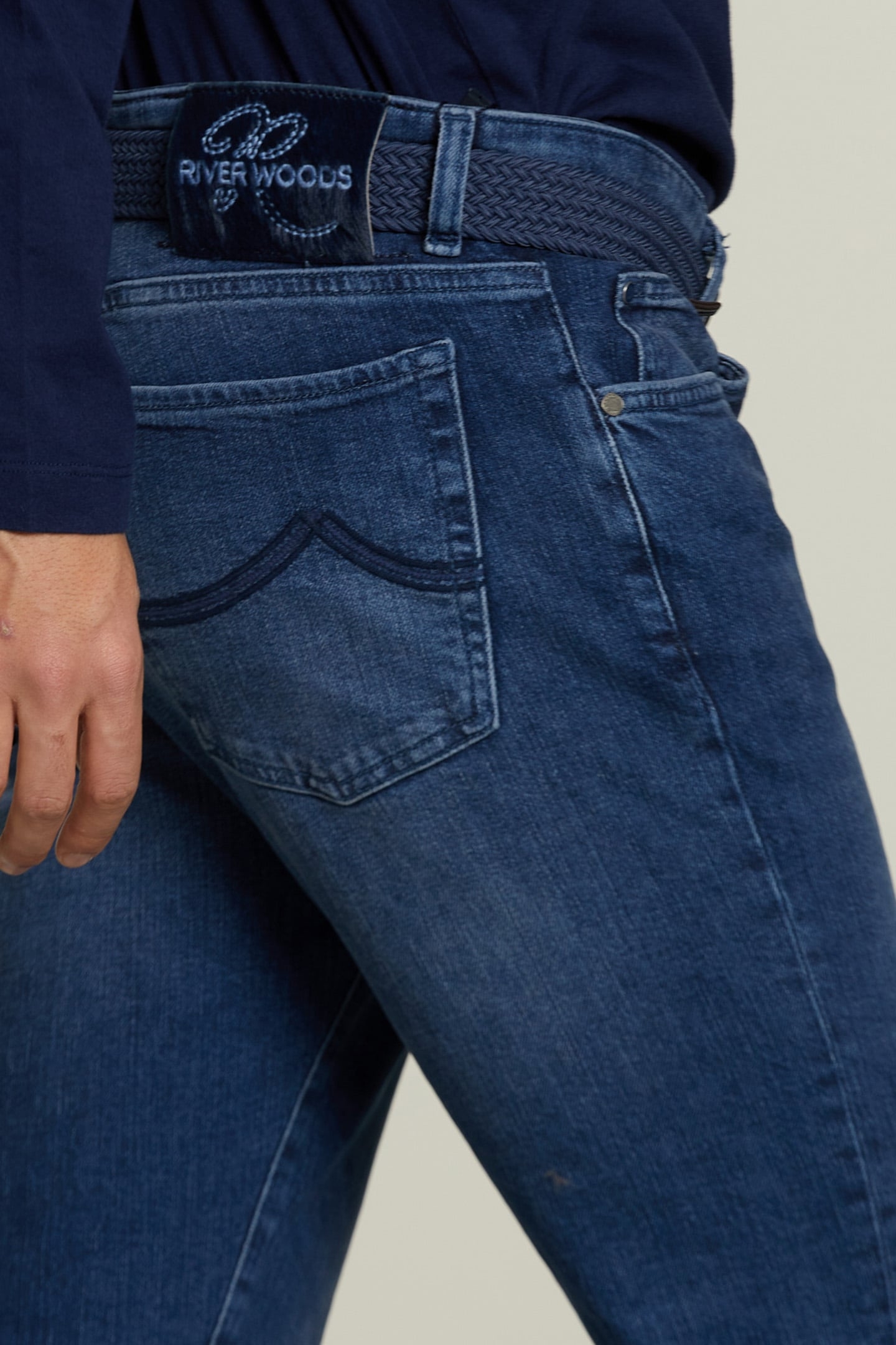 SLIM FIT 5-POCKET JEANS STONE 6