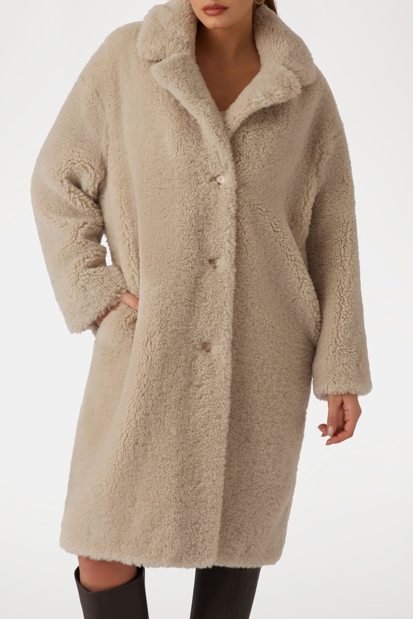 ALINA COAT CEMENTO 1