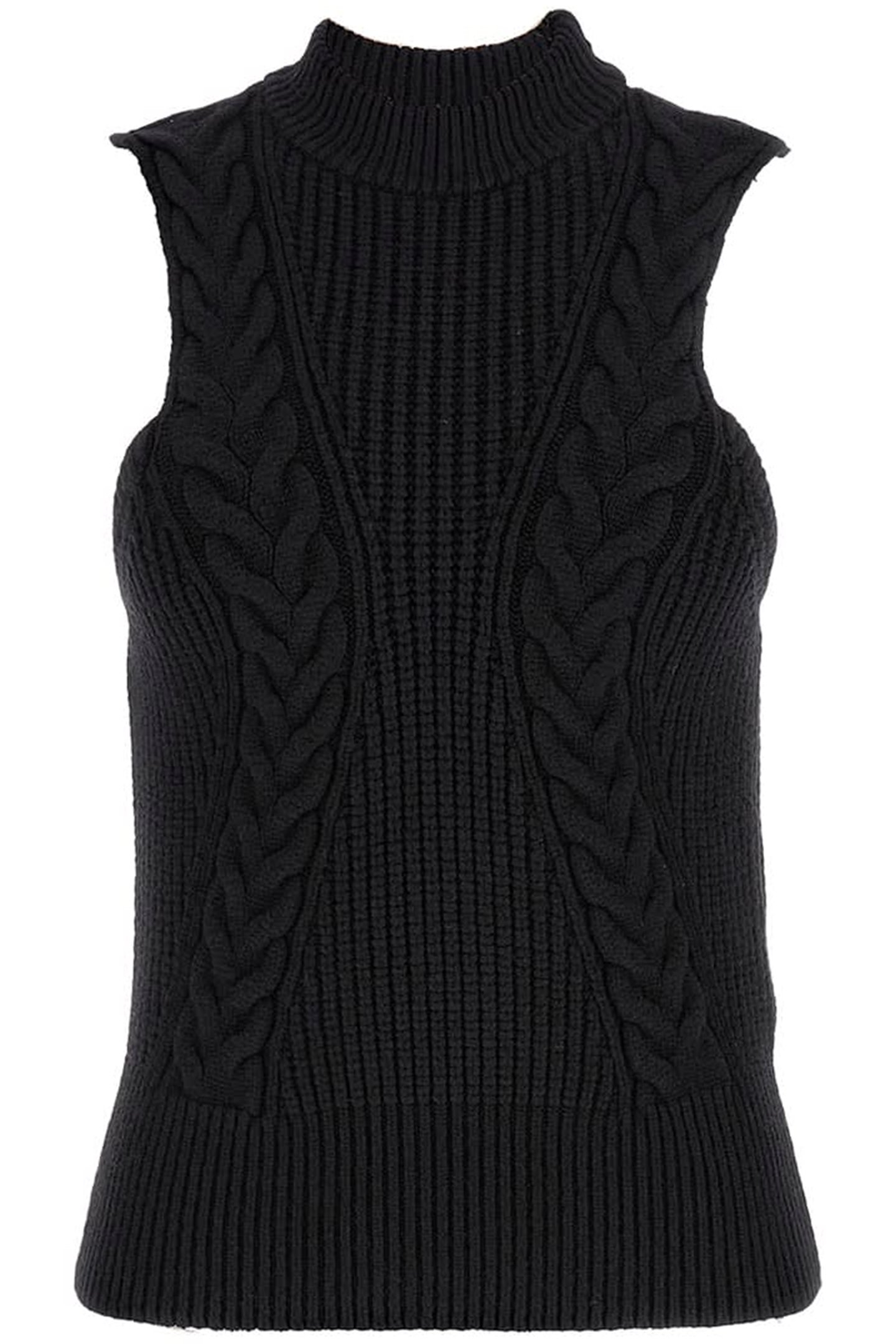 OZUNA SWEATER VEST JET BLACK A996 4