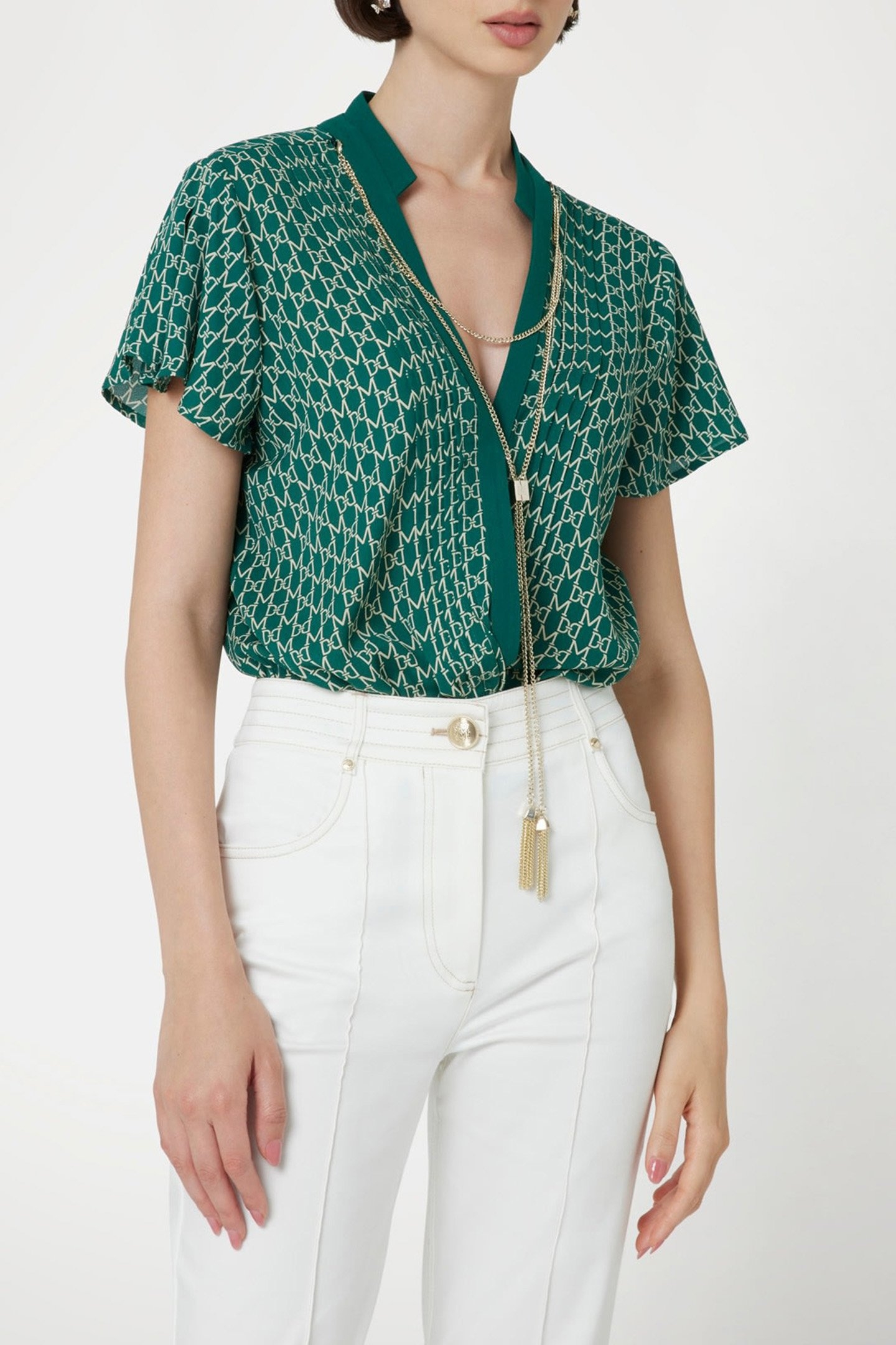 EDITH TOP NEW MONOGRAM GREEN 1
