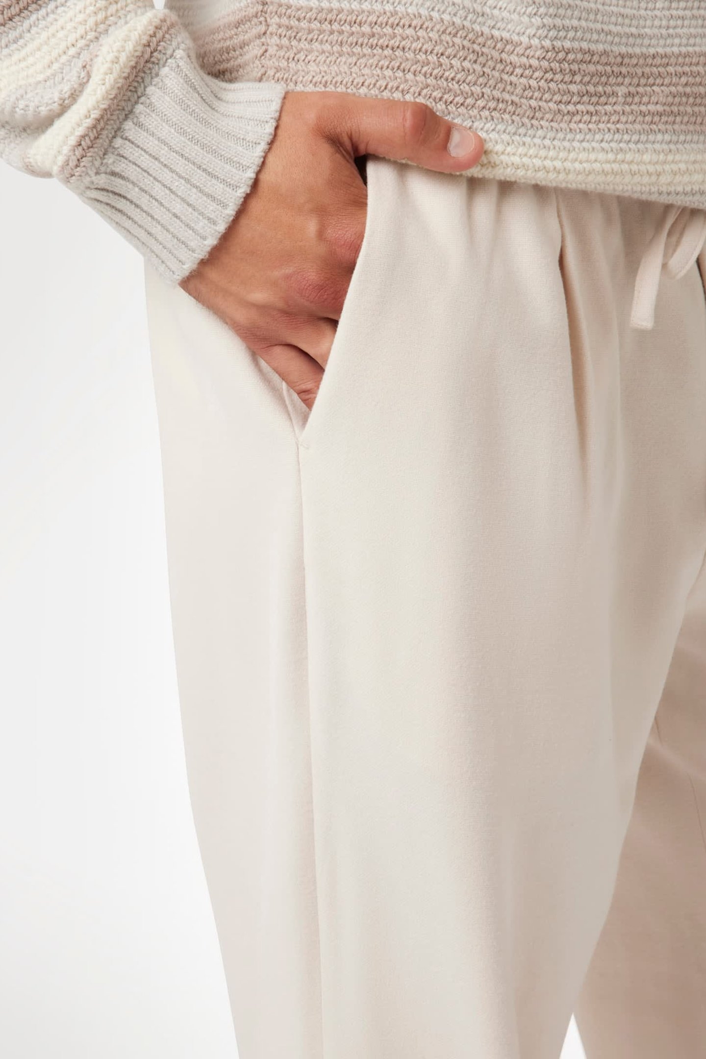 DANIEL TAPERED PANT WARM MILK 5