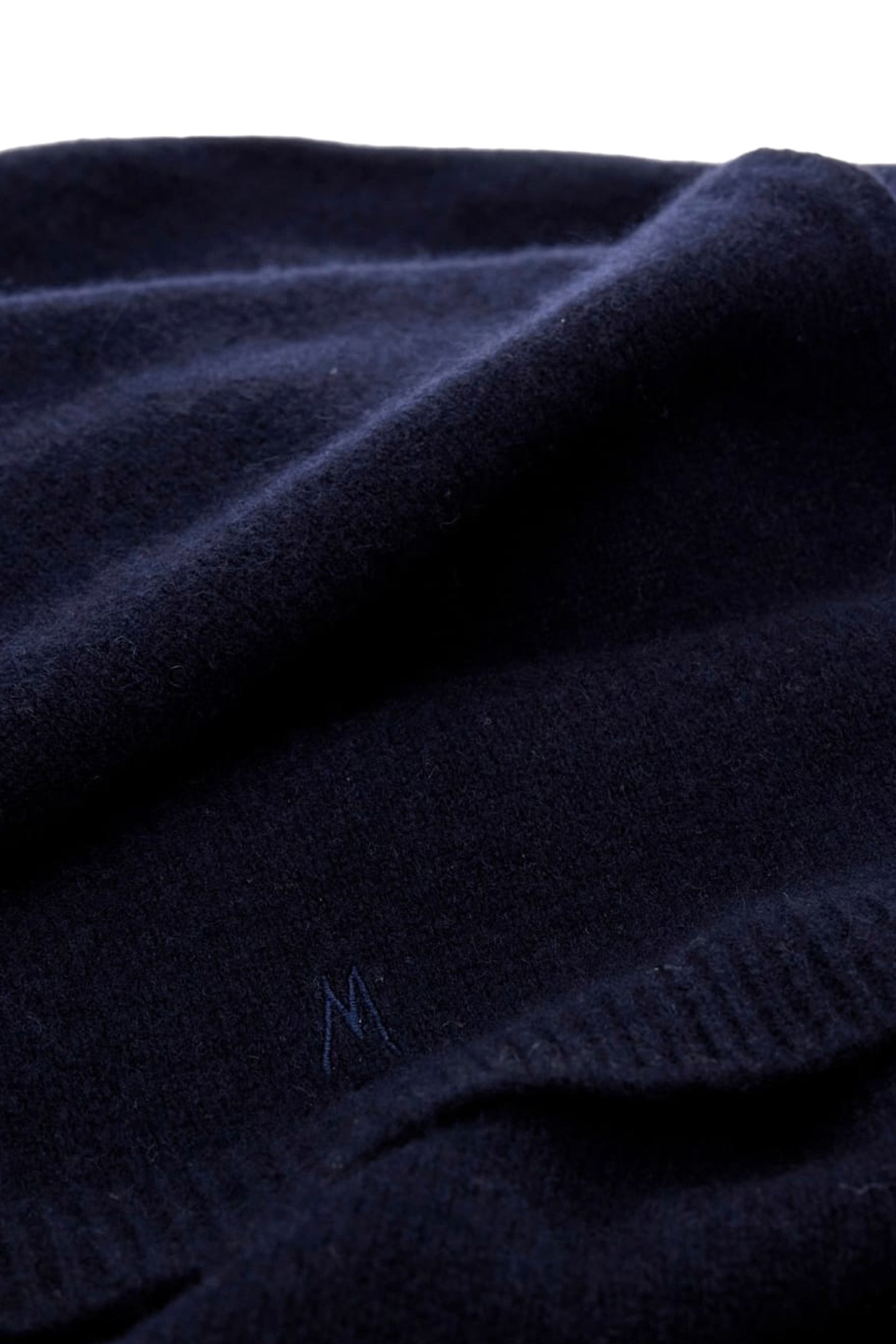 WOOL CASHMERE BLEND NAVY SEA 2