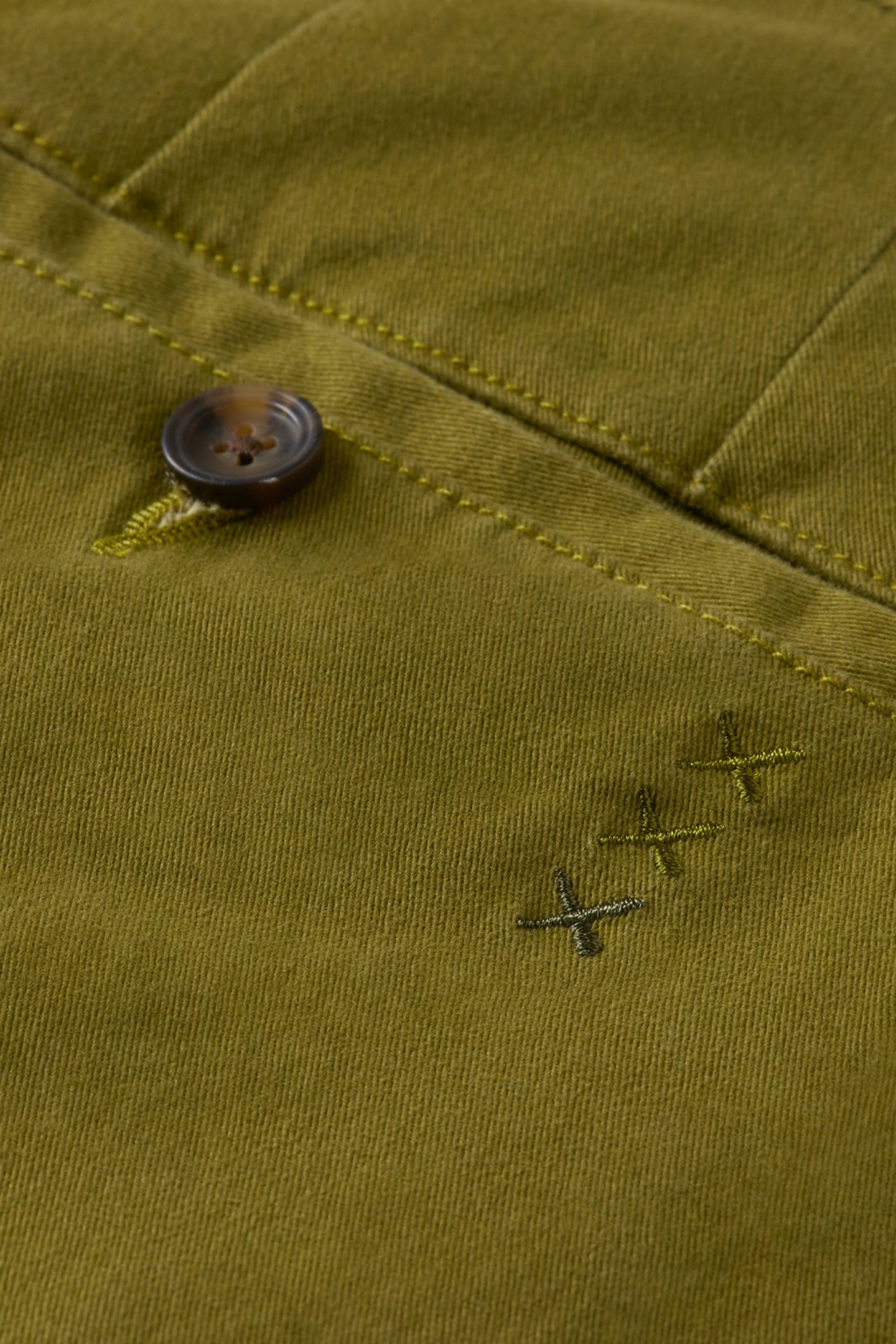 DRIFT - REGULAR-TAPERED TWILL CHINO MOSS GREEN 3