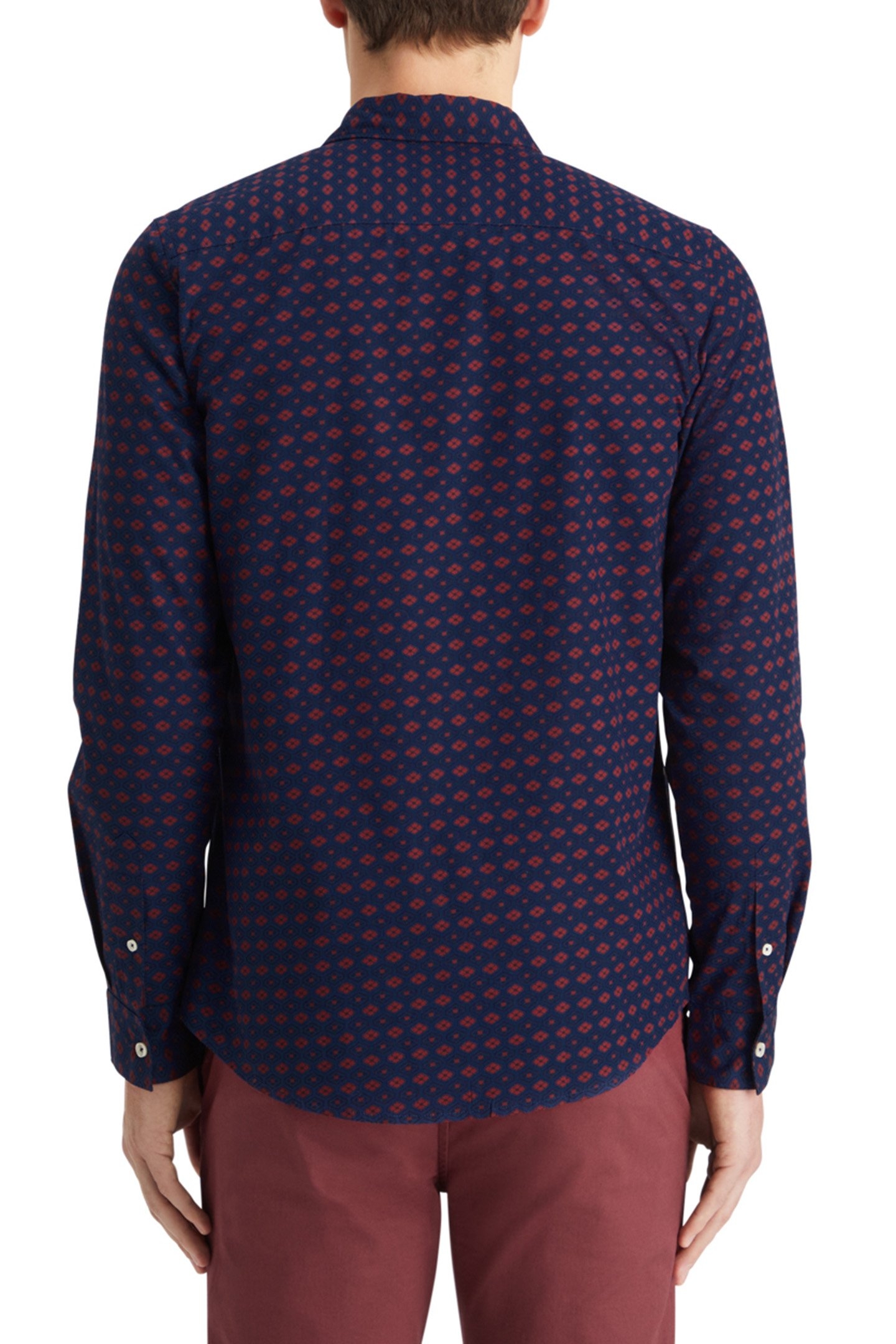 SLIM FIT DITSY AOP SHIRT NIGHT BOOKCOVER DITSY 2