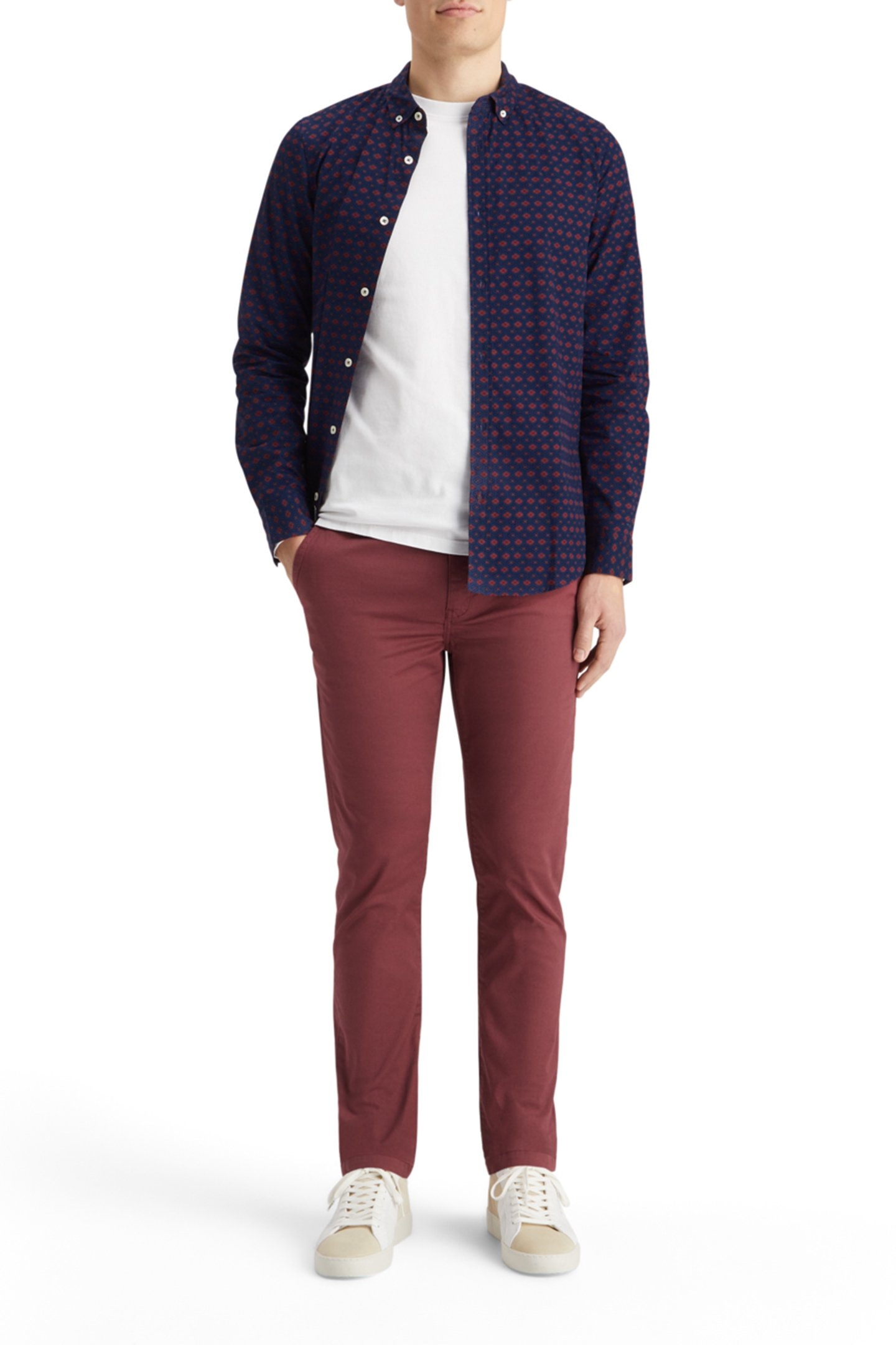 SLIM FIT DITSY AOP SHIRT NIGHT BOOKCOVER DITSY 6