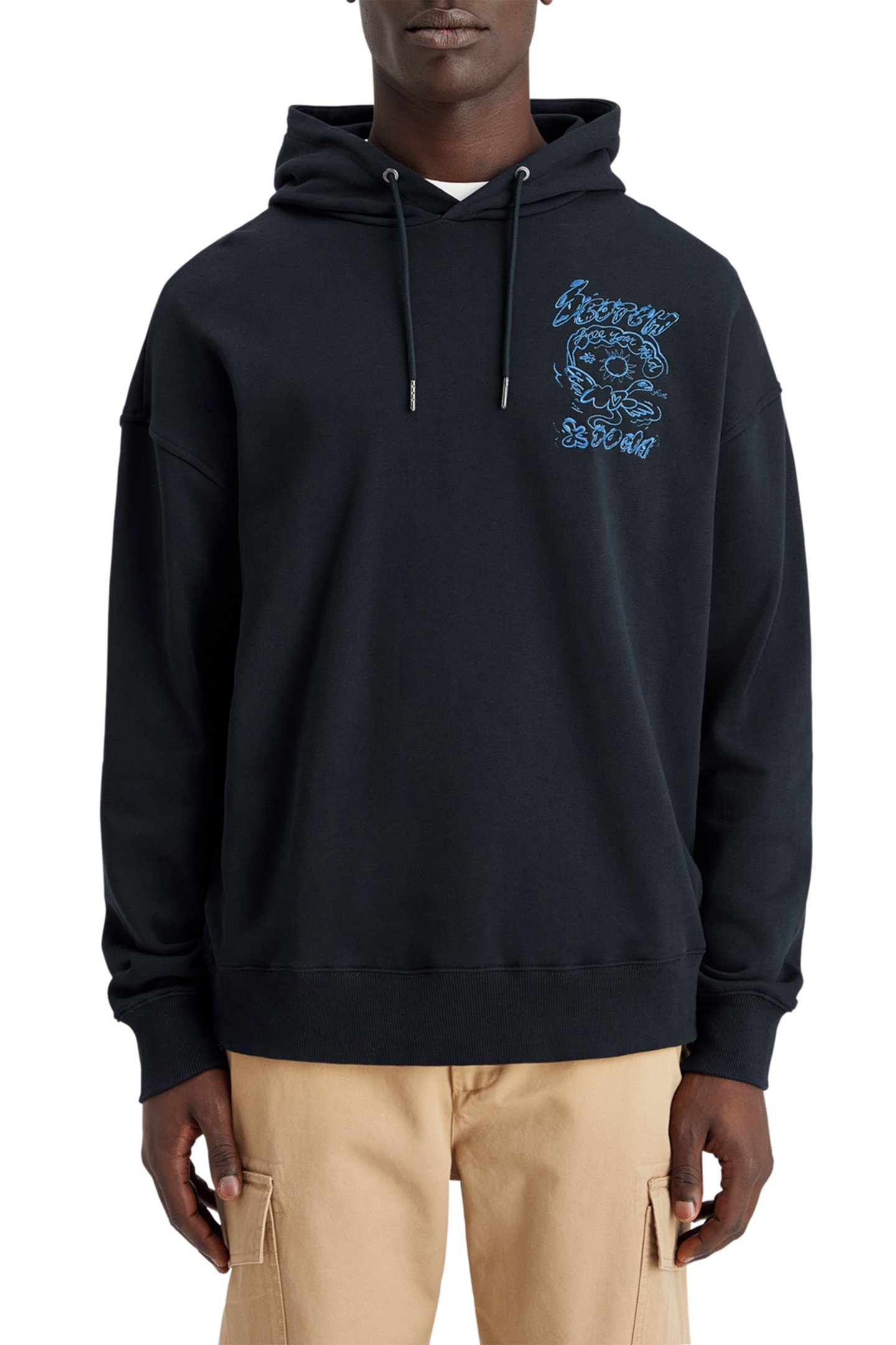 EMBROIDERED ARTWORK HOODIE NIGHT 1