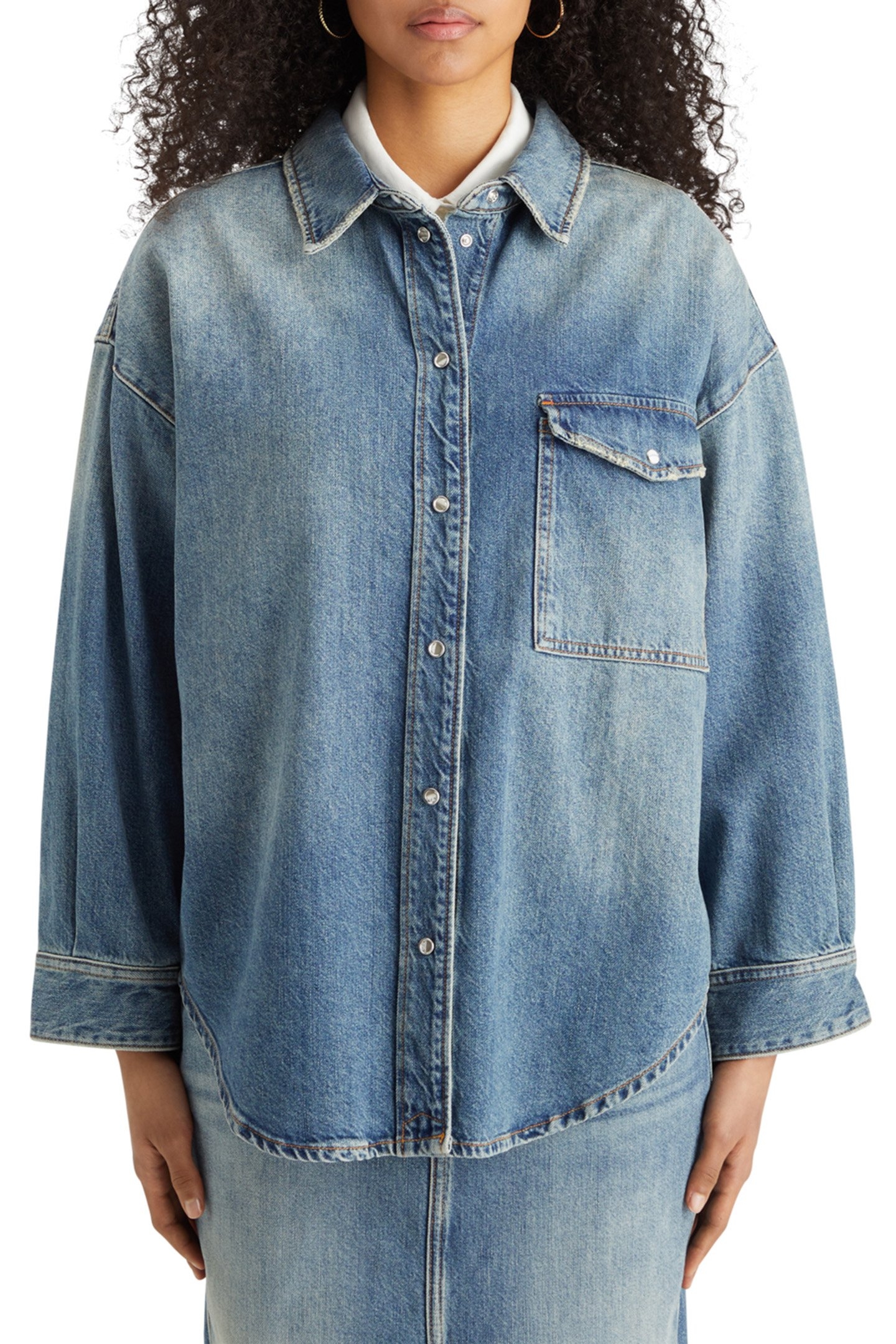 VINTAGE WASHED DENIM OVERSHIRT - FRISCO NIGHTS FRISCO NIGHTS 1