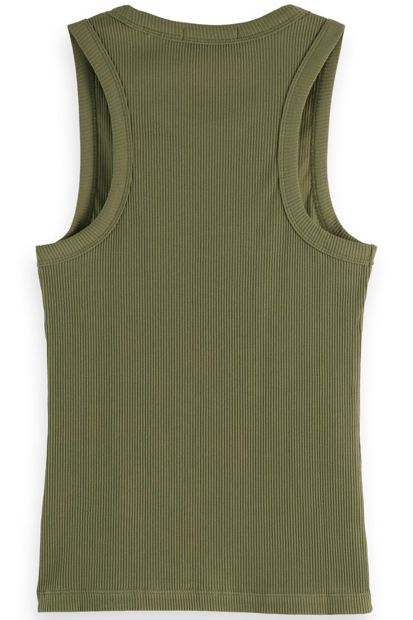 RACER RIB TANK WASHED MILITARY 4
