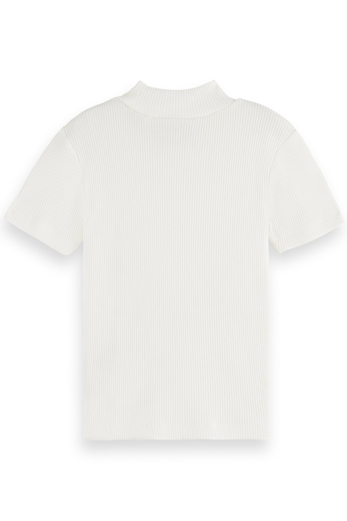 GIRL SLIM-FIT MOCK NECK T-SHIRT SWAN 2