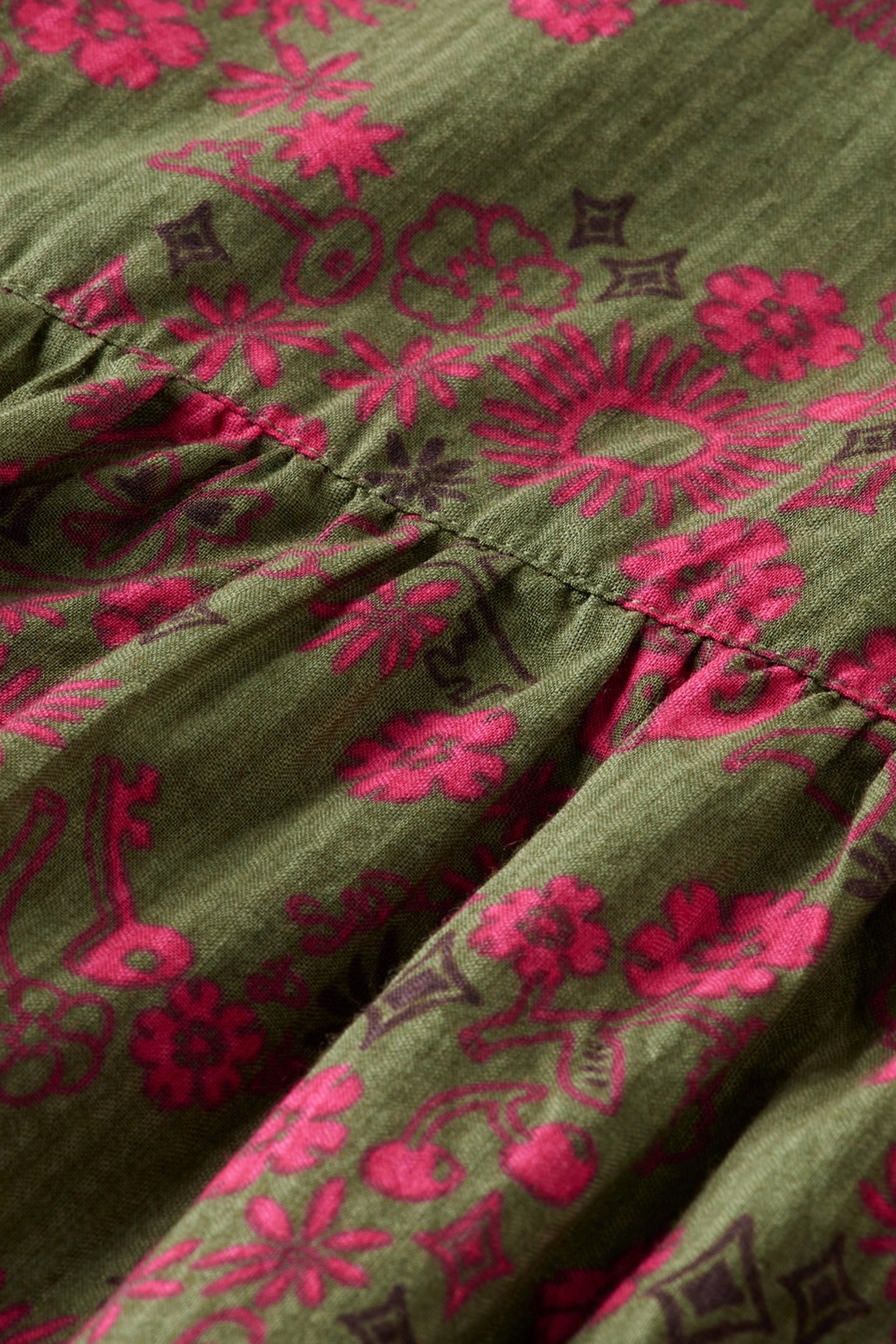 GIRL ALLOVER PRINTED STRUCTURED COTTON TOP MINDFUL DITSY 3