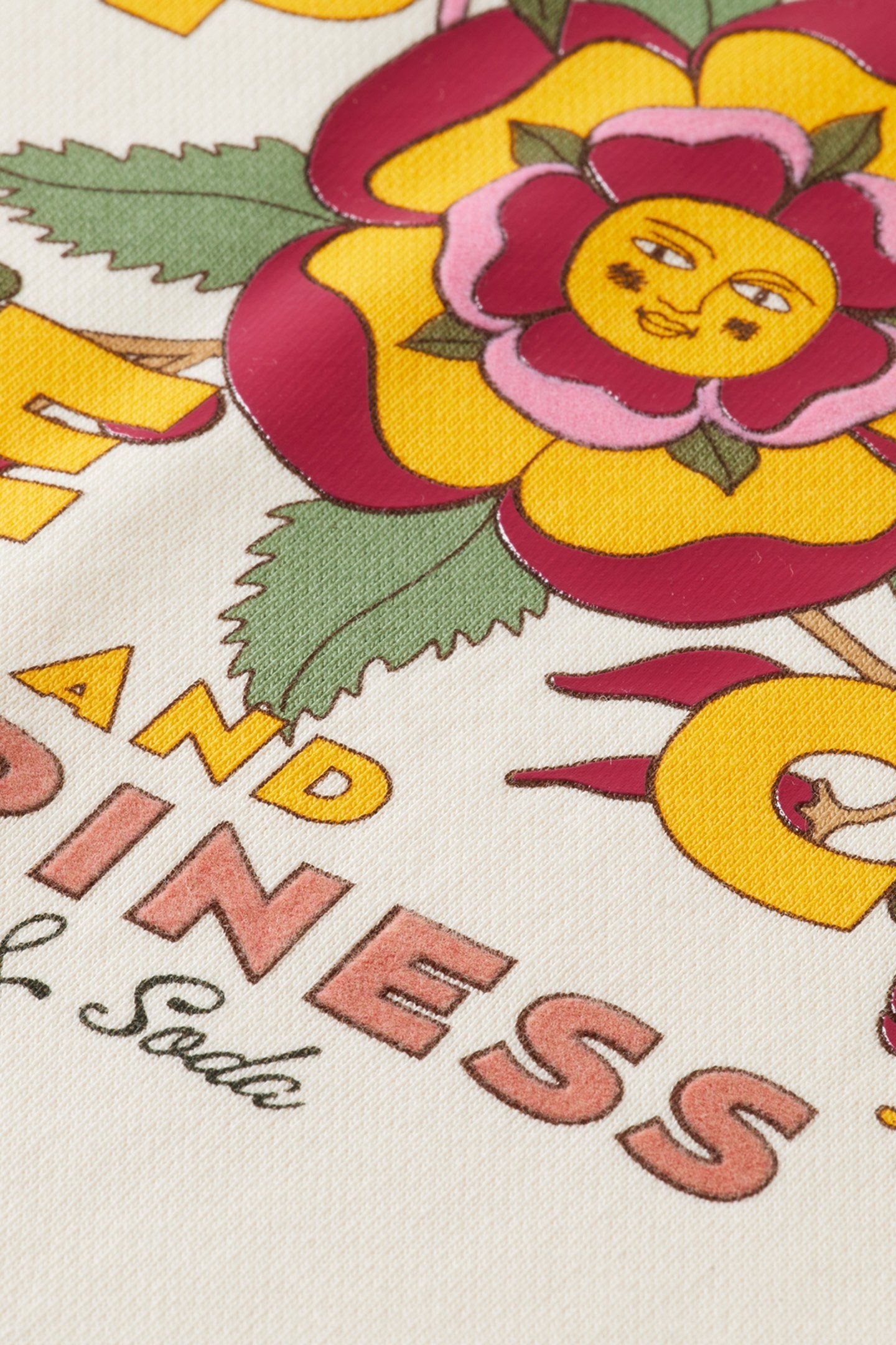 GIRL REGULAR-FIT PLACED ARTWORKS CREWNECK SOFT ICE 3