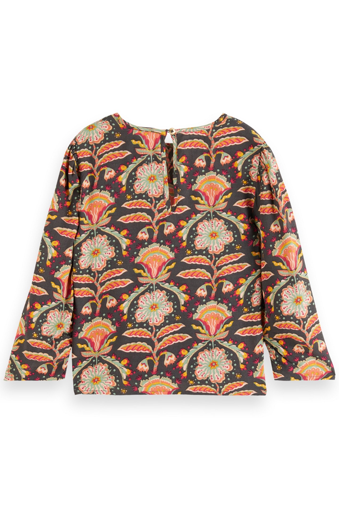 GIRL ALLOVER PRINTED VISCOSE TOP SAN FRAN FLOWER 2