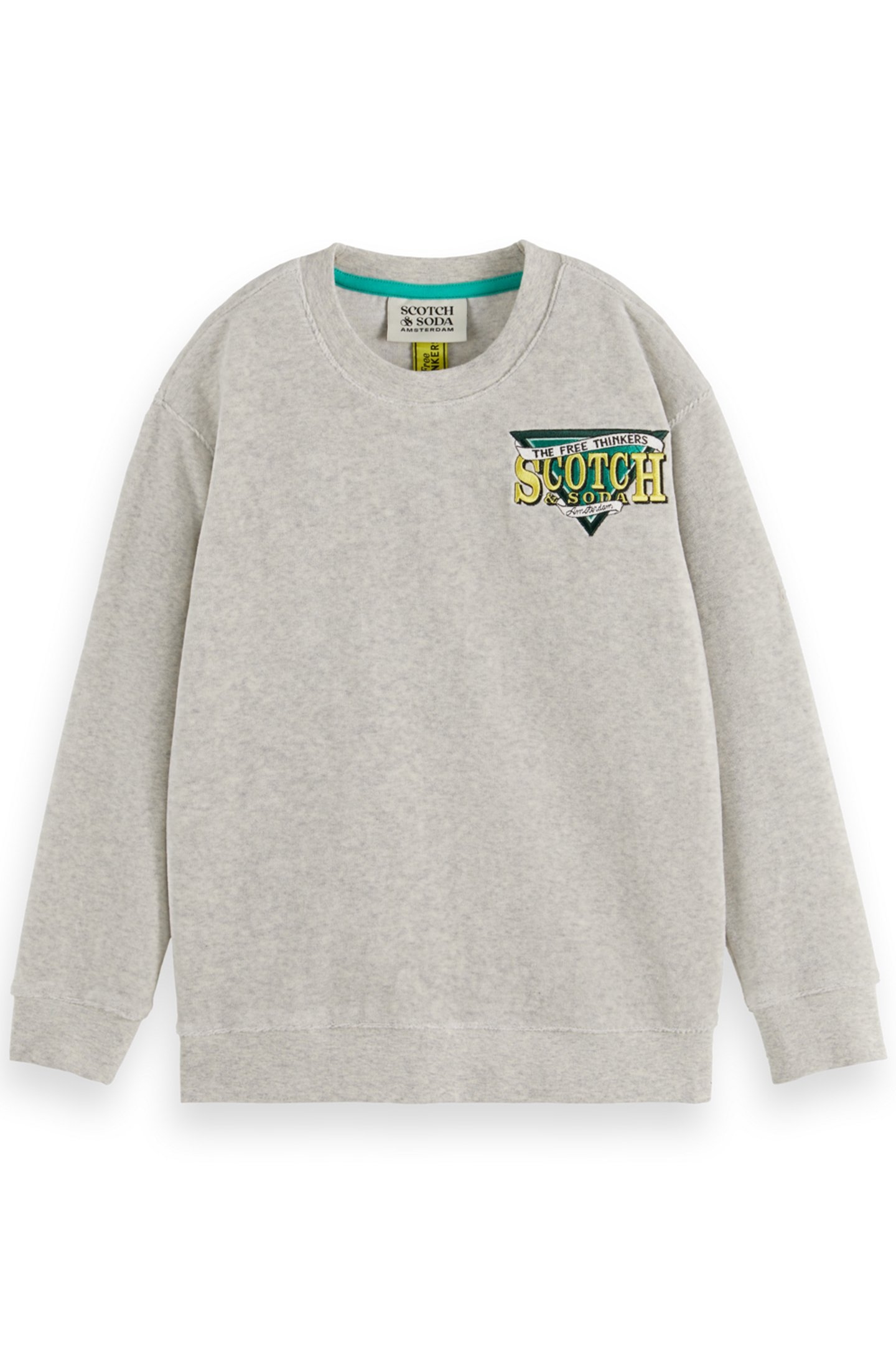 BOY TOWELLING SWEATSHIRT LIGHT GREY MELANGE 1