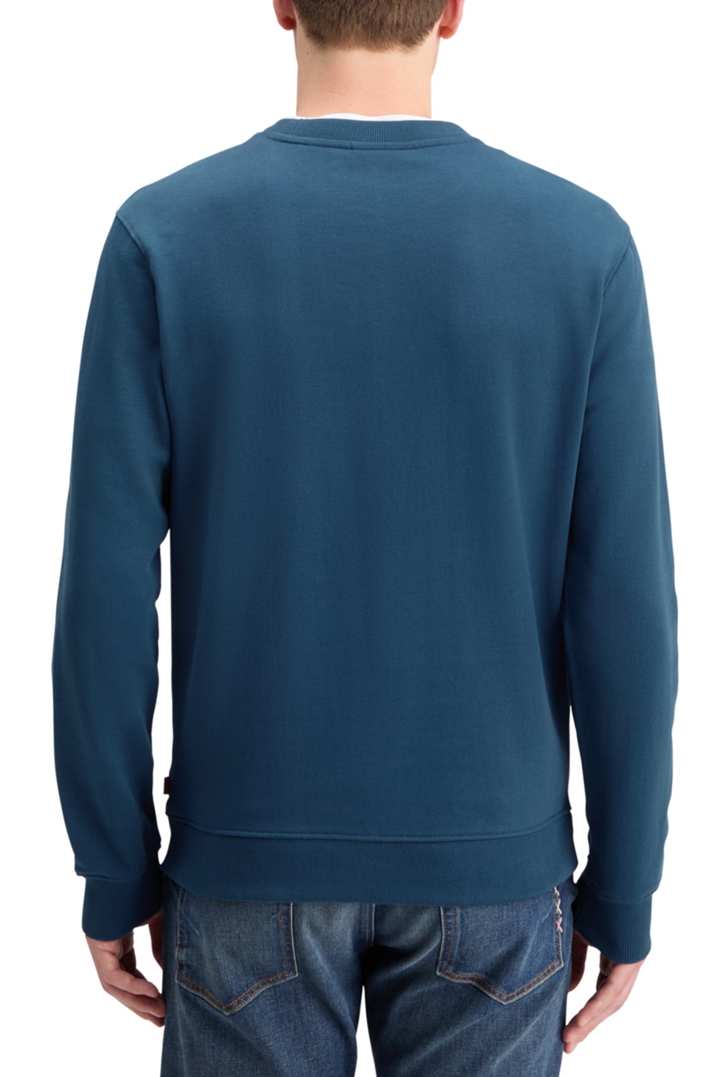 LEFT CHEST ARTWORK SWEATSHIRT HERITAGE BLUE 2