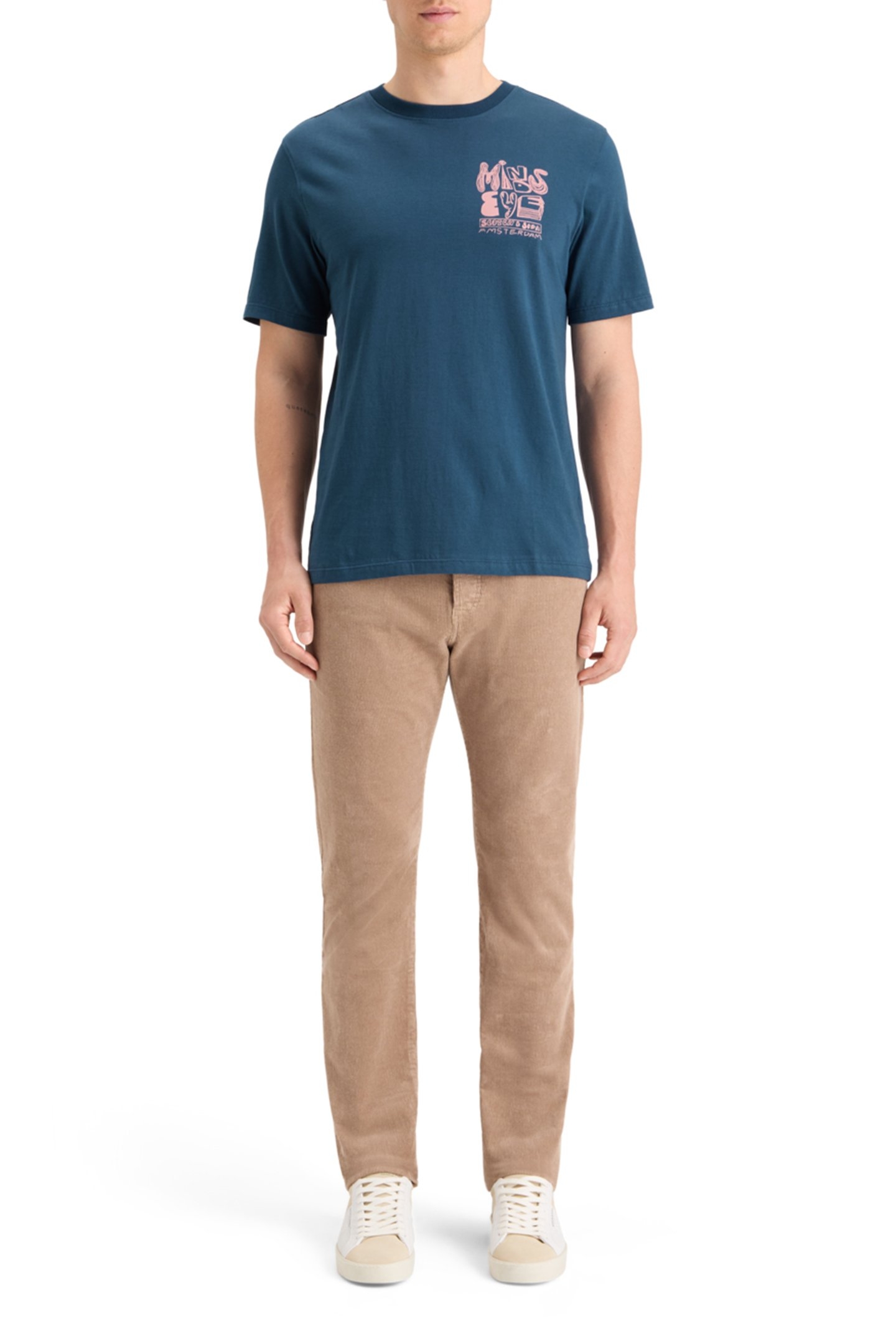 CHEST ARTWORK T-SHIRT HERITAGE BLUE 3