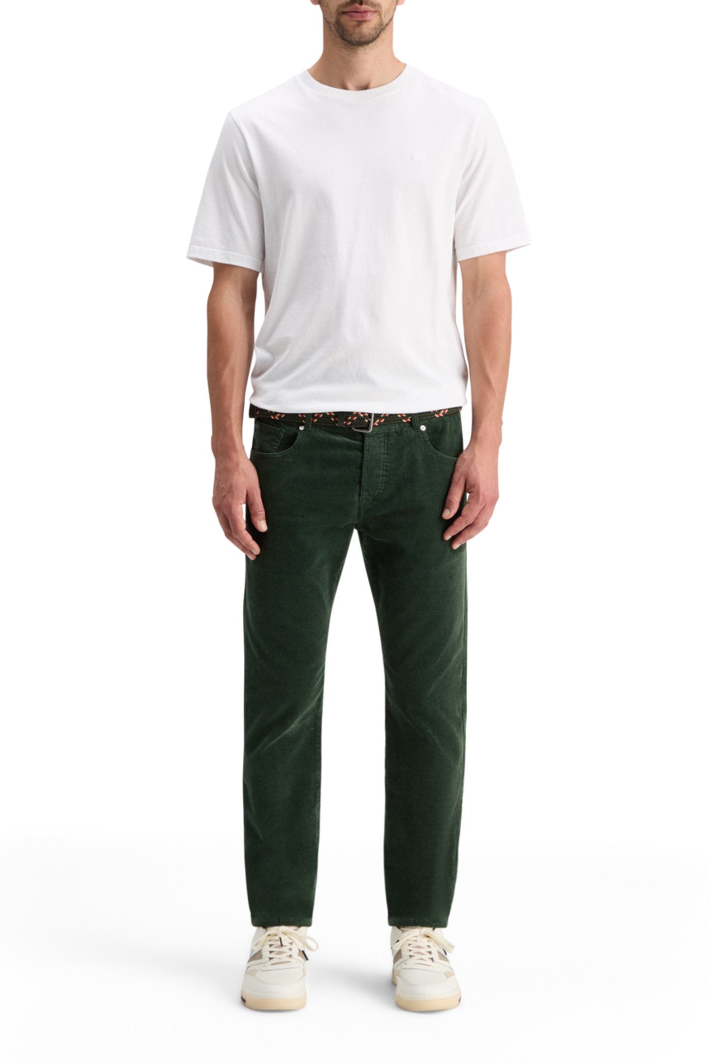 RALSTON 5 POCKET CORDUROY CHINO PINE GREEN 3