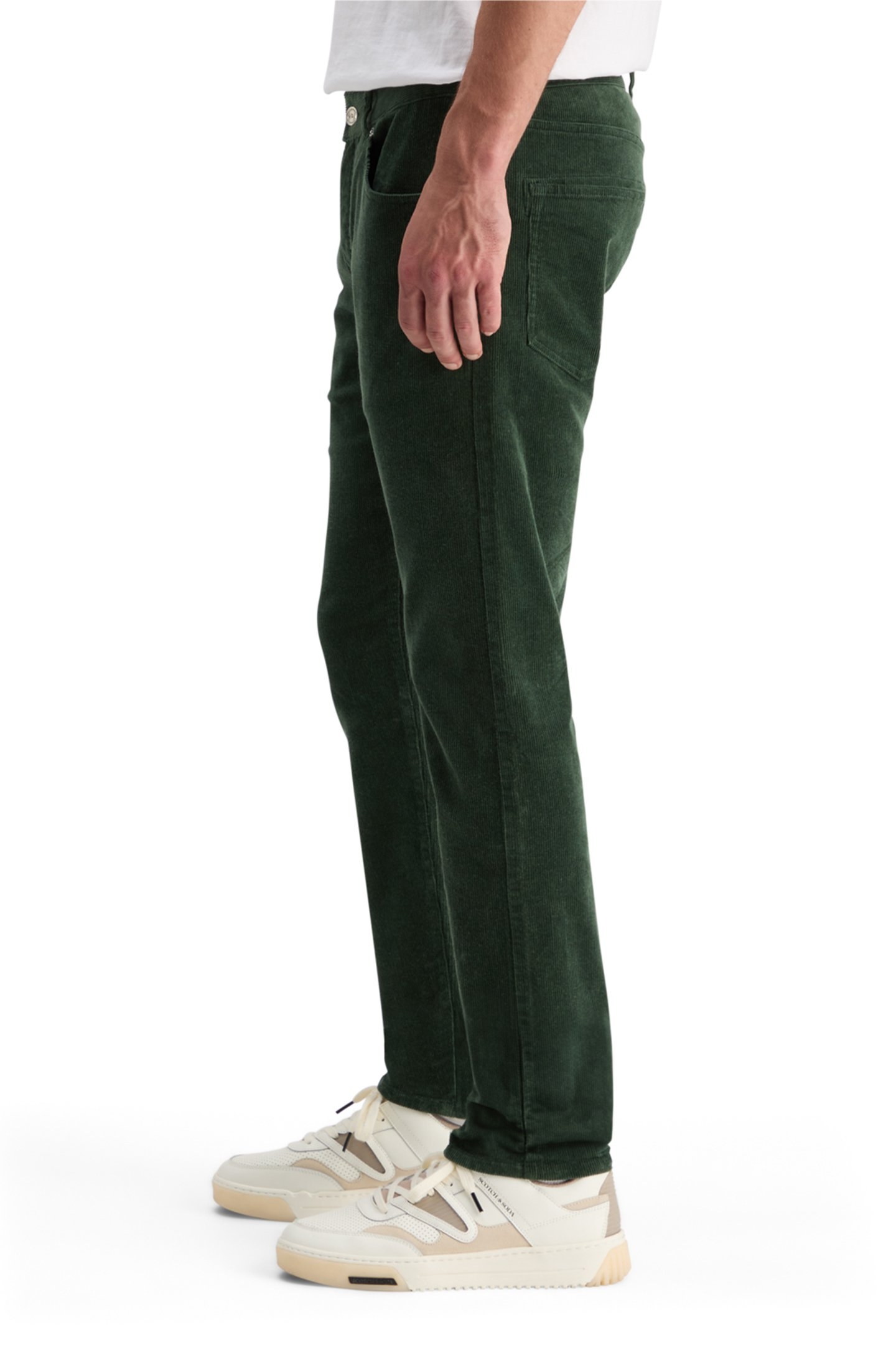 RALSTON 5 POCKET CORDUROY CHINO PINE GREEN 7