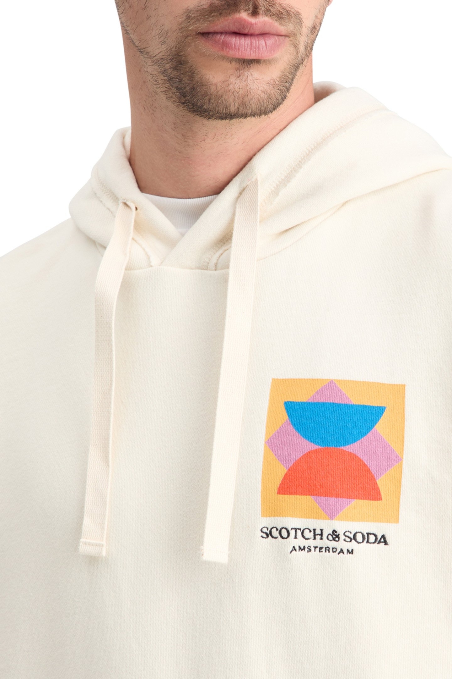 PATCHWORK APPLIQUE ARTWORK HOODIE SWAN 7