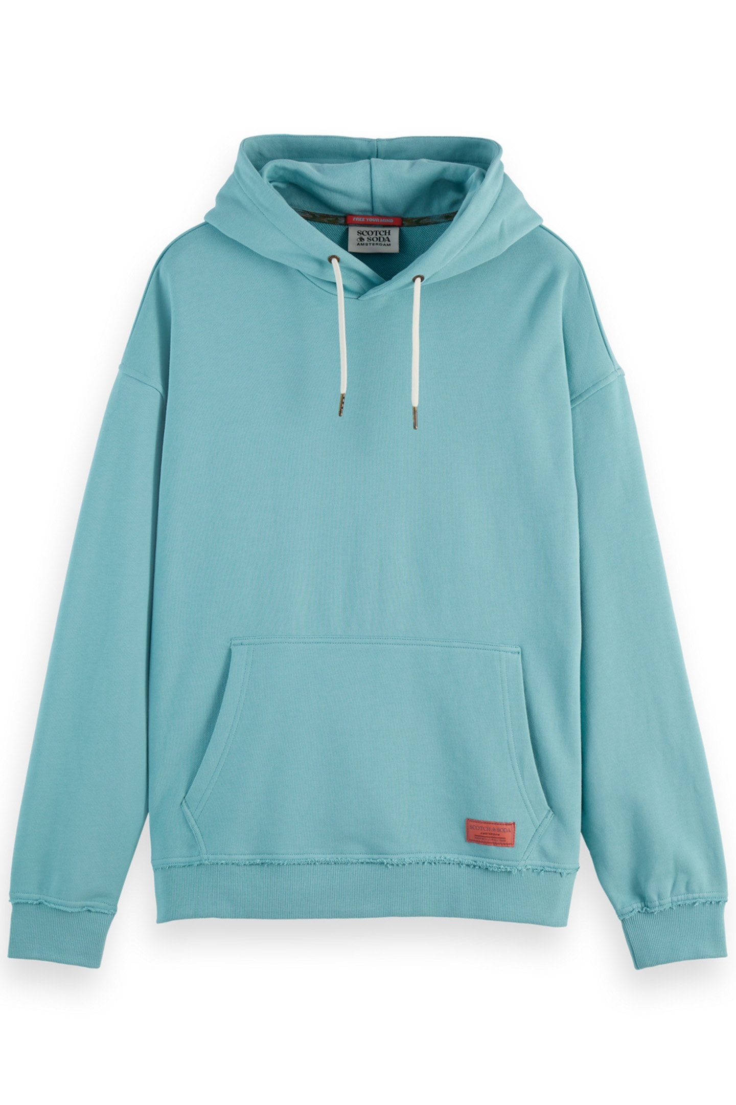 EMBROIDERY ARTWORK HOODIE PACIFIC BLUE 1