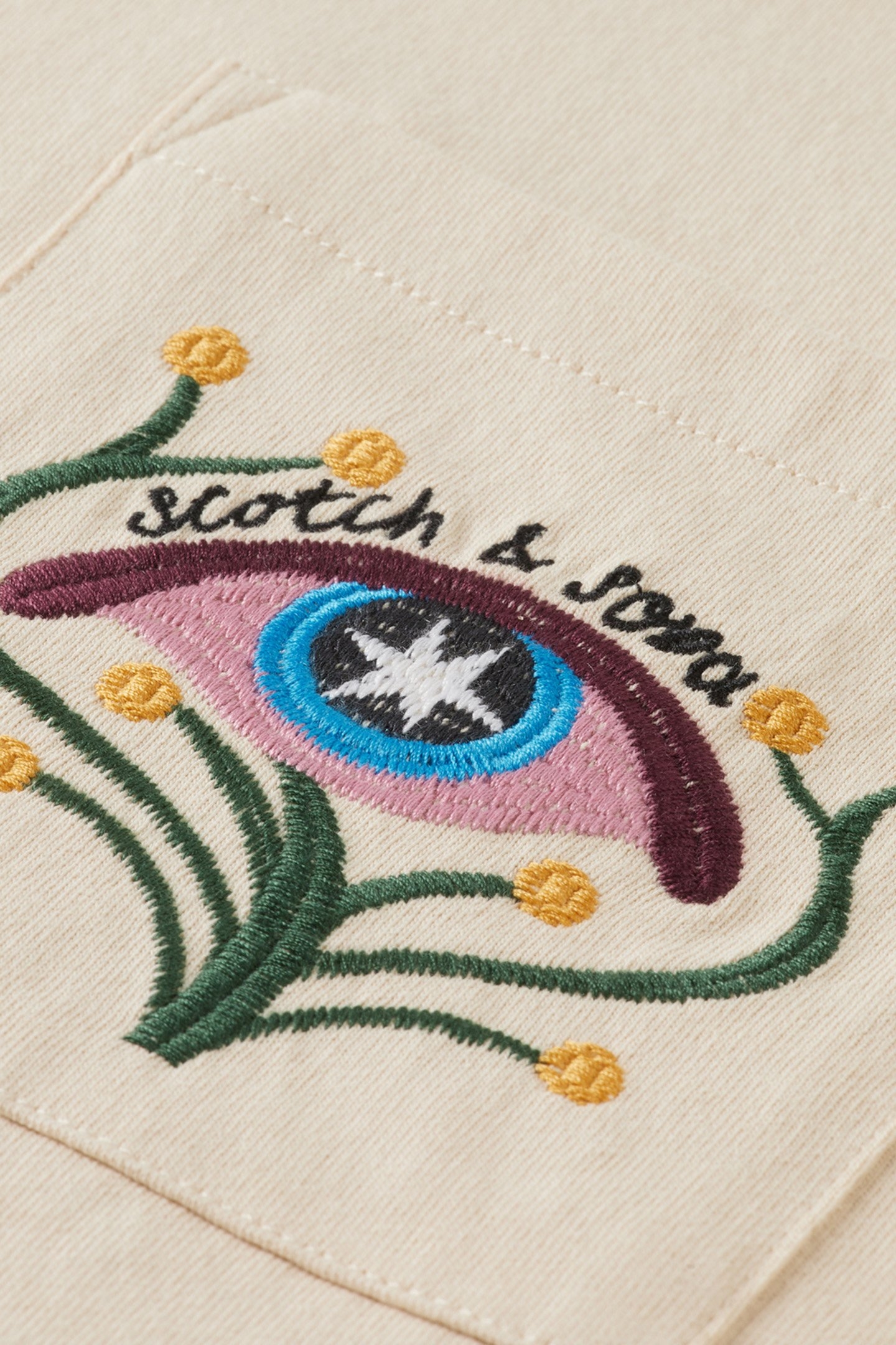 RELAXED FIT POCKET T-SHIRT PARCHMENT 7