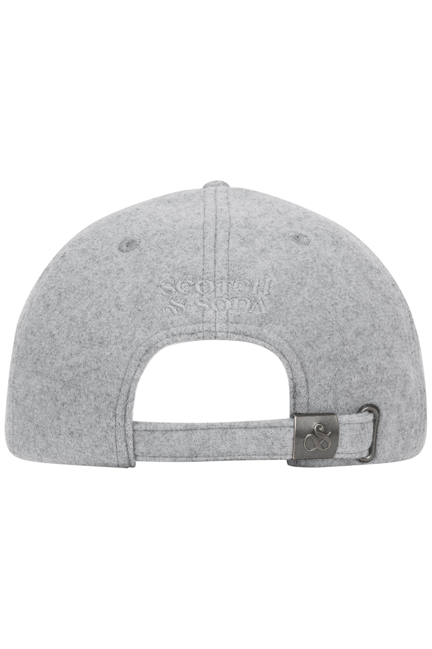 UNISEX S&S WOOL ADJUSTABLE CAP MEDIUM GREY 2