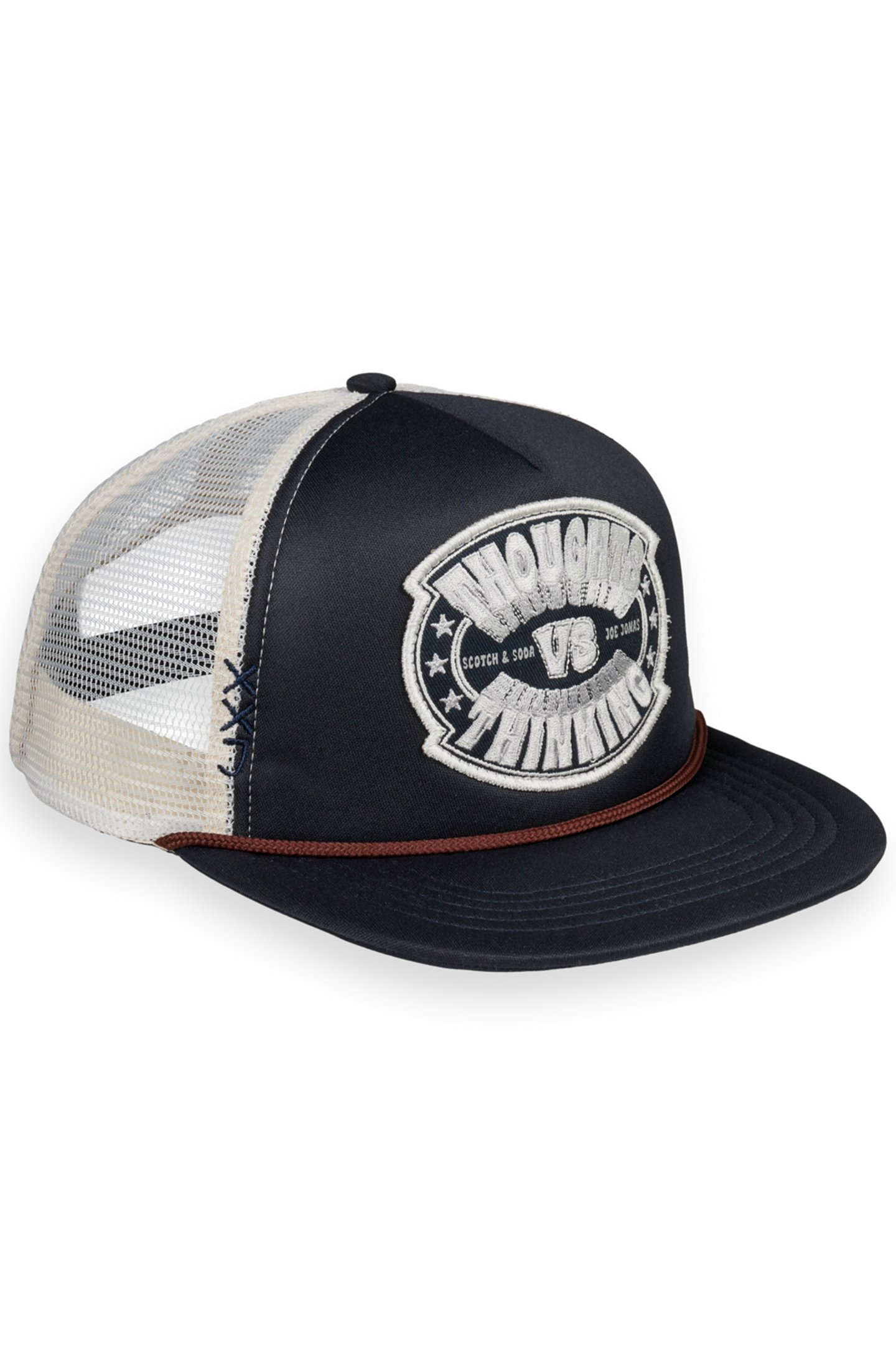 JOE JONAS X SCOTCH SODA EMBROIDERED ARTWORK TRUCKER CAP NIGH 1