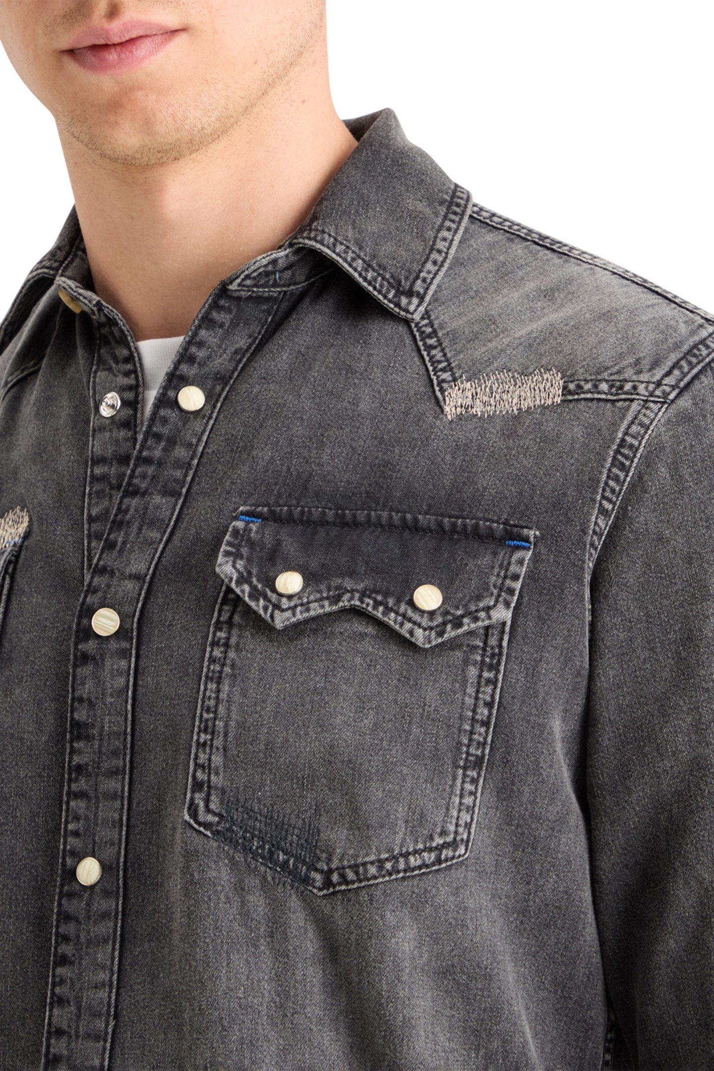 JOE JONAS X SCOTCH SODA WESTERN SHIRT - VINTAGE BLACK 7