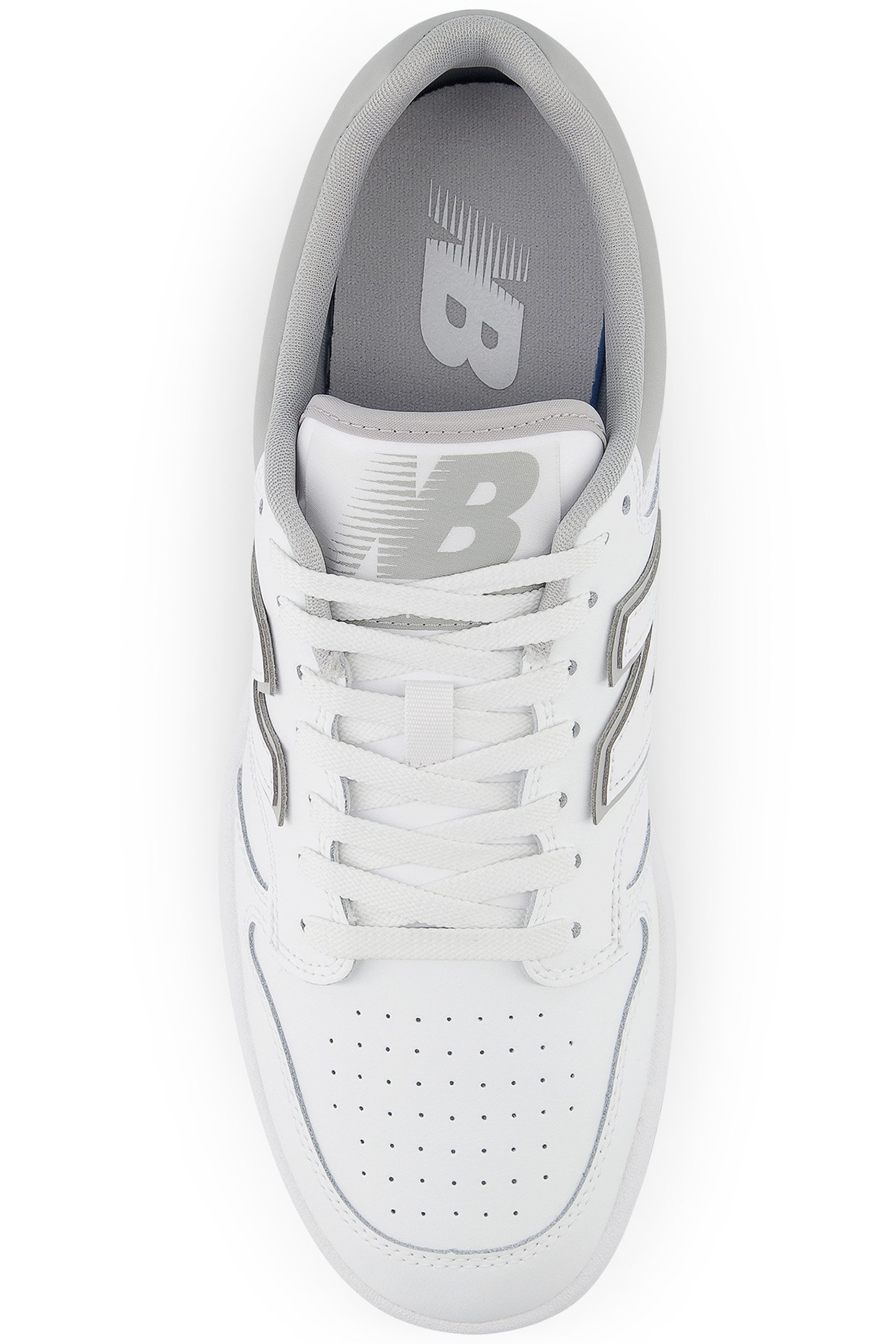 BB480LGM SNEAKERS IN WHITE & GREY 3
