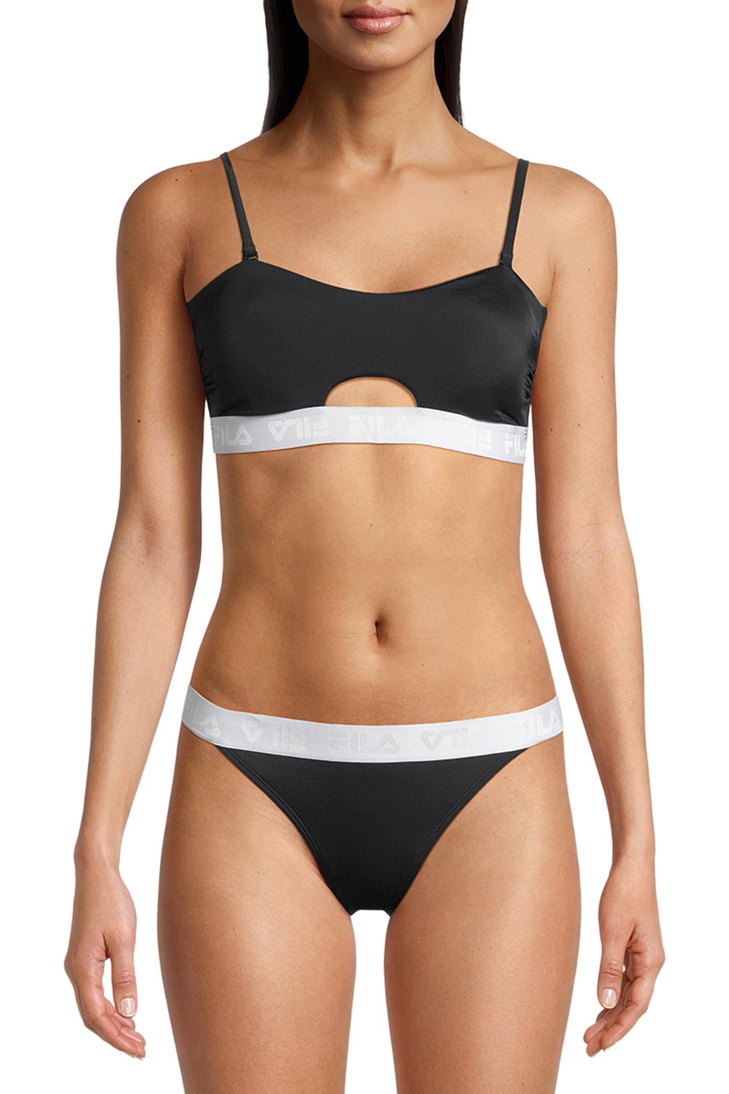 SANMING BANDEAU BIKINI BLACK 1