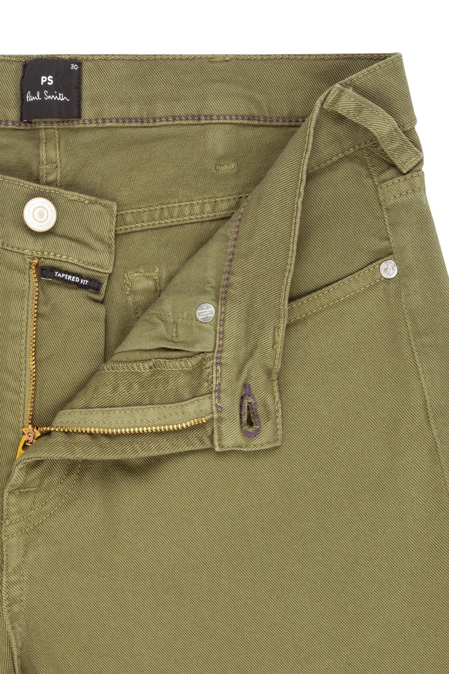 TAPERED FIT JEAN MILITARY GREEN 5