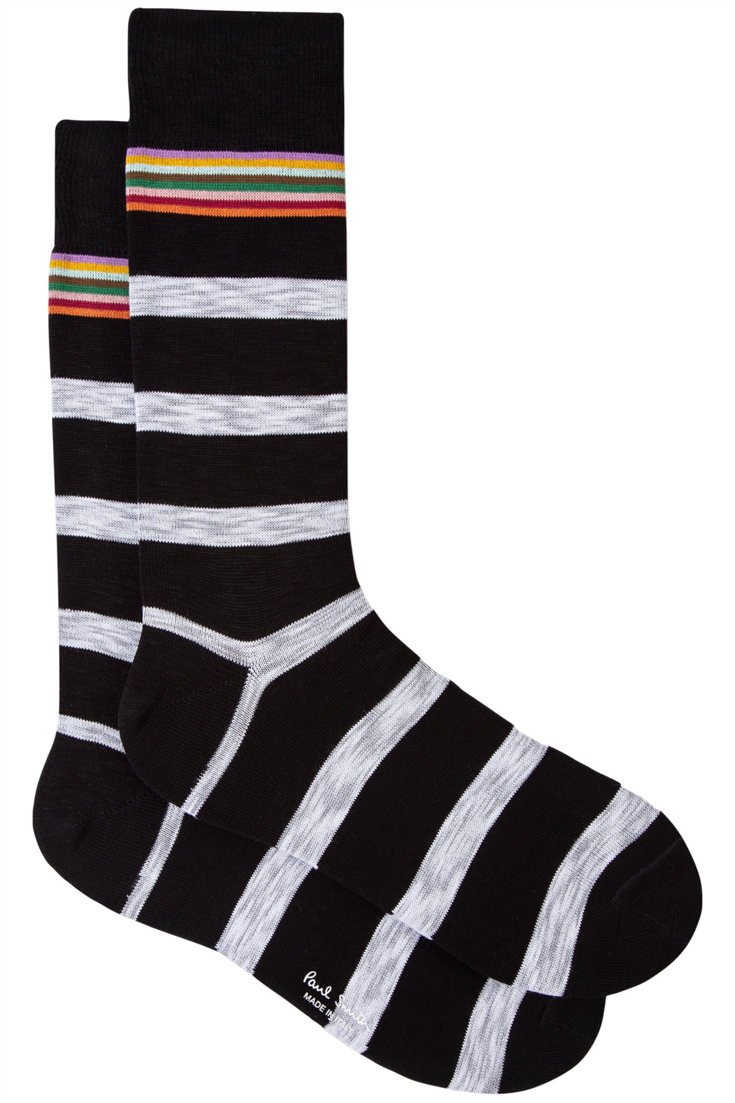 MEN SOCK UTU STRIPE BLACK 1