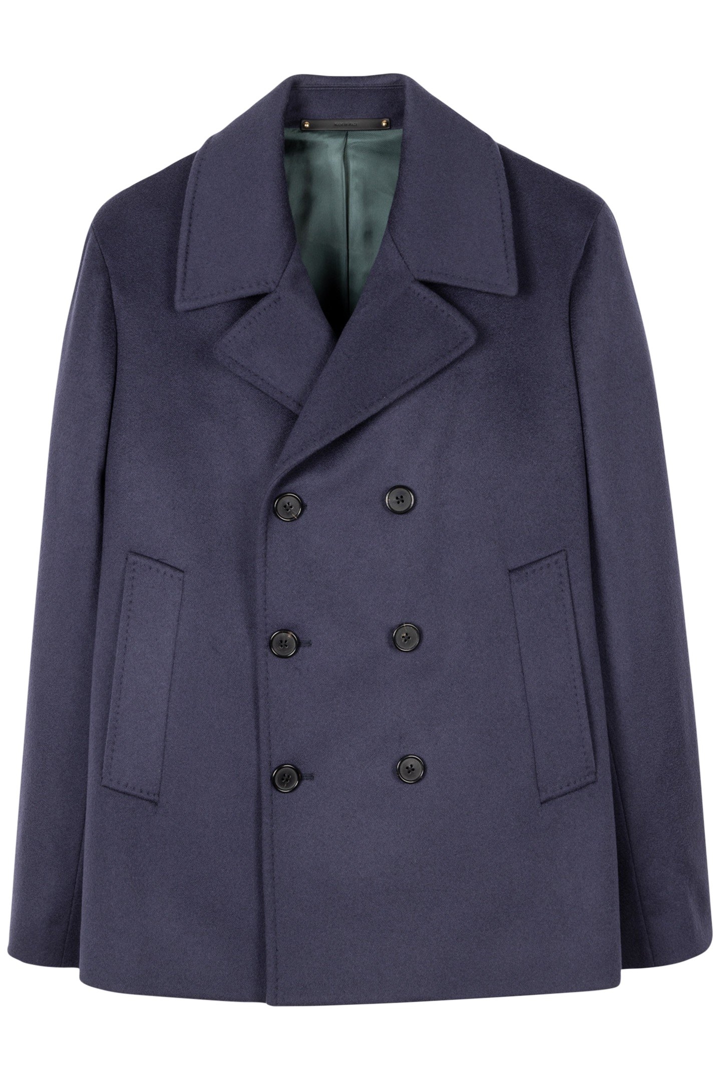 GENTS DB OVERCOAT PETROL BLUE 3