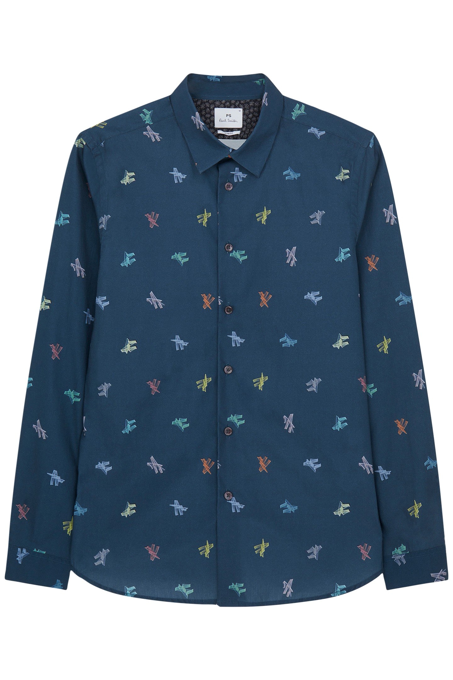 LS SLIM FIT SHIRT INKY BLUE 1