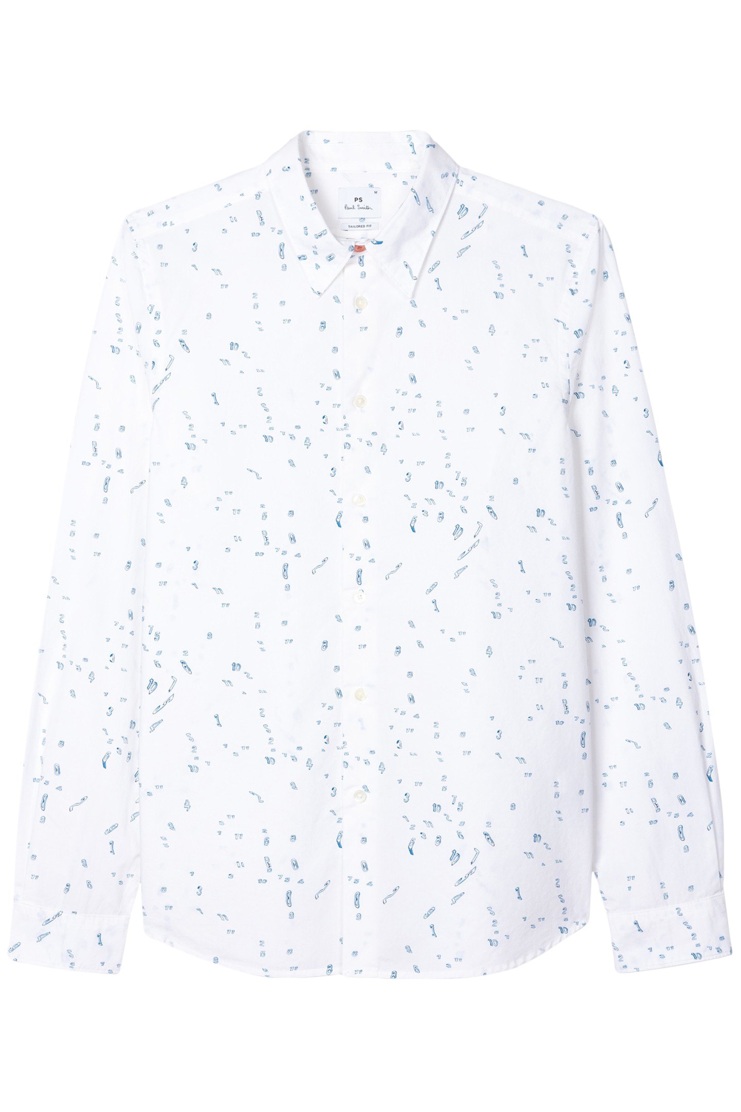 MENS LS TAILORED FIT SHIRT WHITE 4