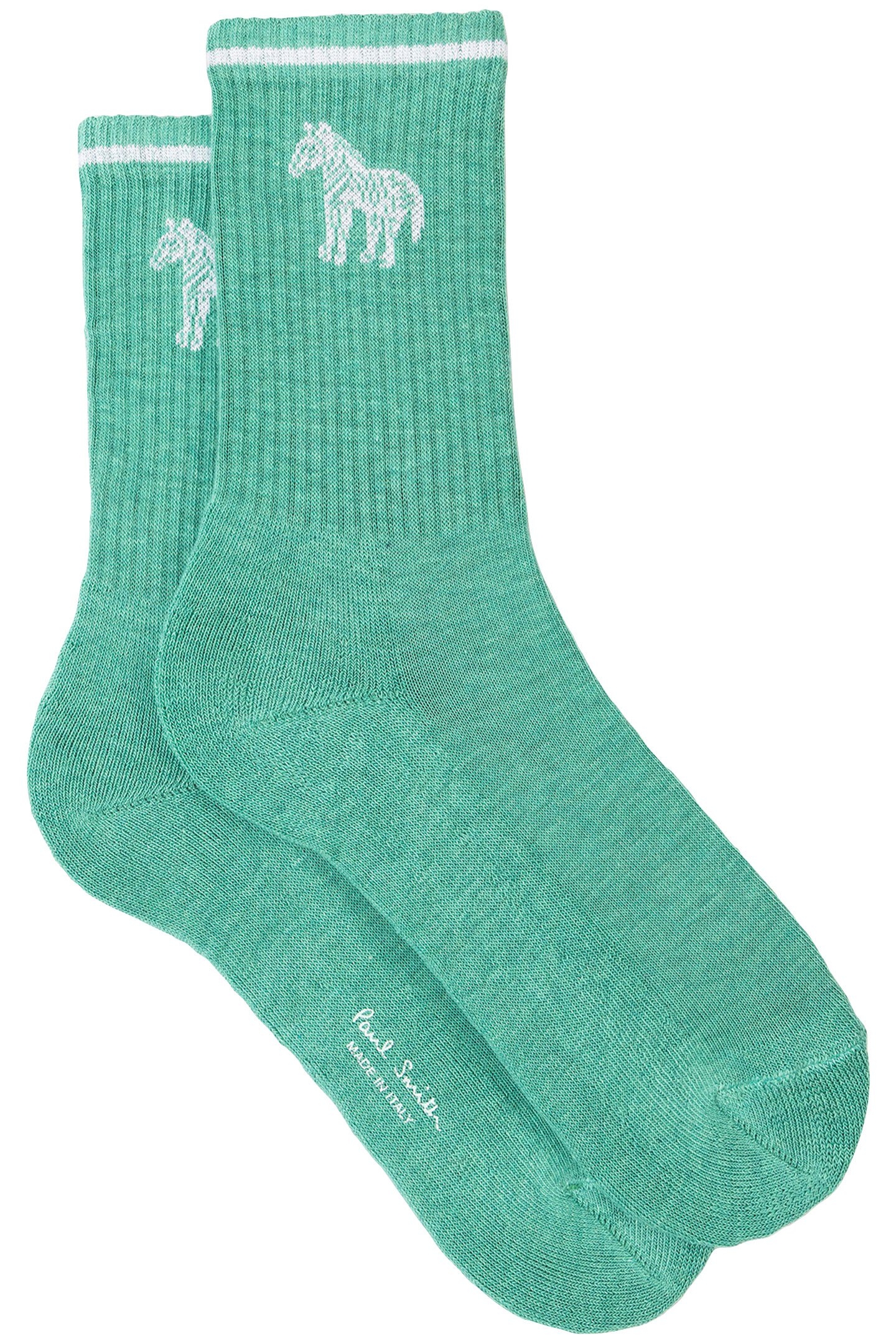 SOCK SPORT ZEBRA BOTTLE GREEN 1