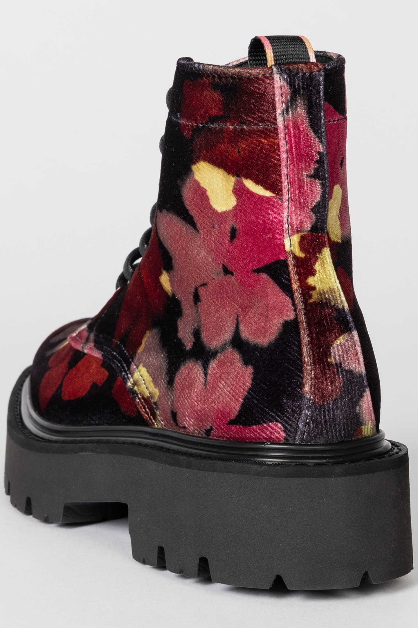 SHOE MORELLO FLOWER PRINT DARK RUST 4