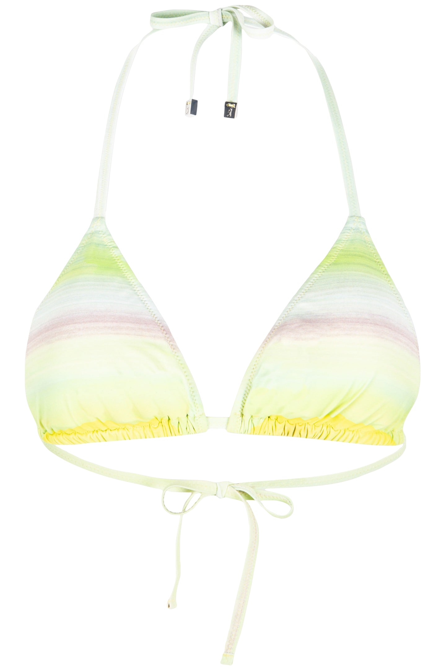 WOMEN TOP BIKINI TRIANGLE YELLOW 1