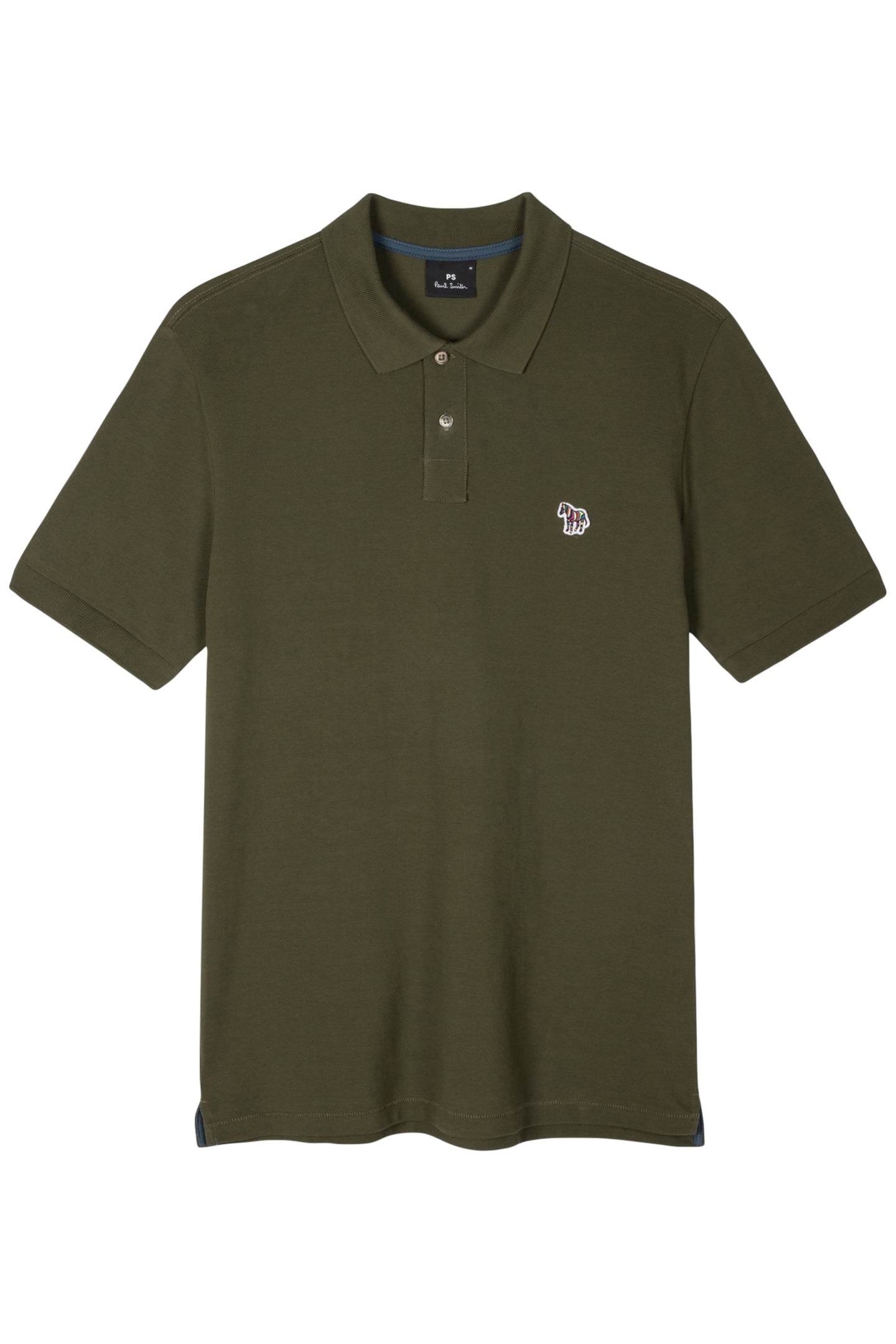 REG FIT SS POLO SHIRT ZEBRA OLIVE GREEN 1