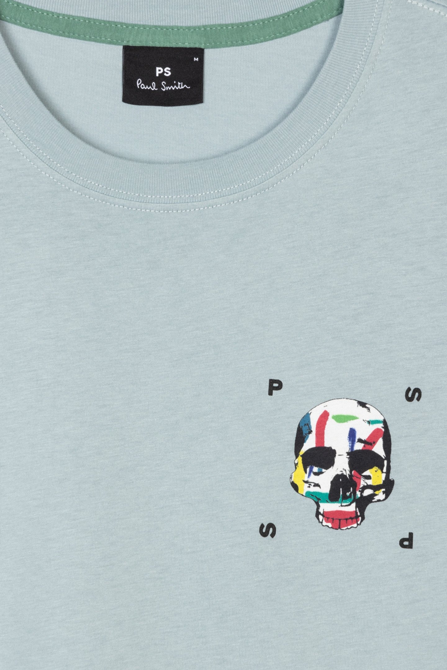 REG FIT TSHIRT PS SKULL GREYISH BLUE 2
