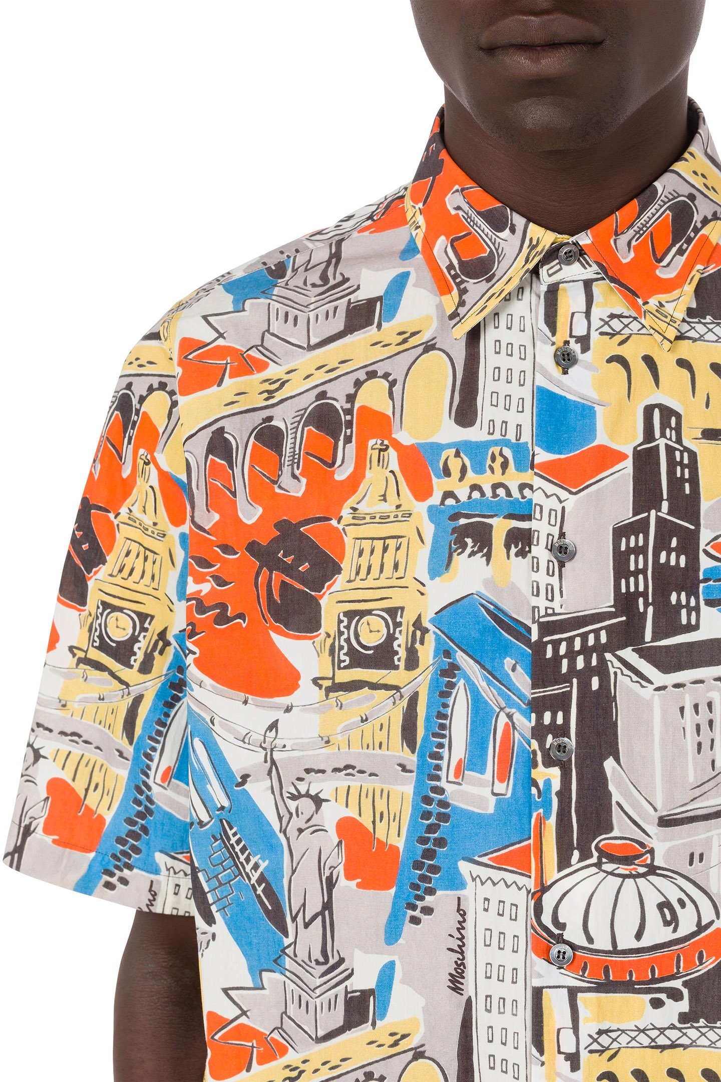 CITY PRINT NYLON SHIRT GREY 4