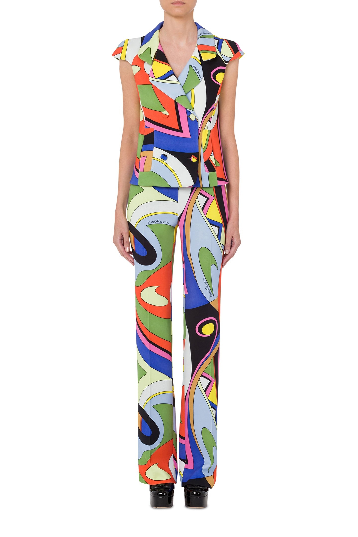 MULTICOLOR PRINT CADY VEST MULTICOLOUR 1