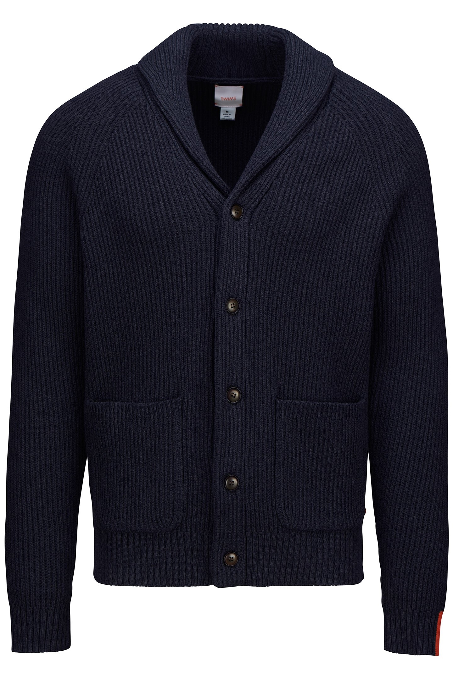 PARK SHAWL CARDIGAN NAVY 1
