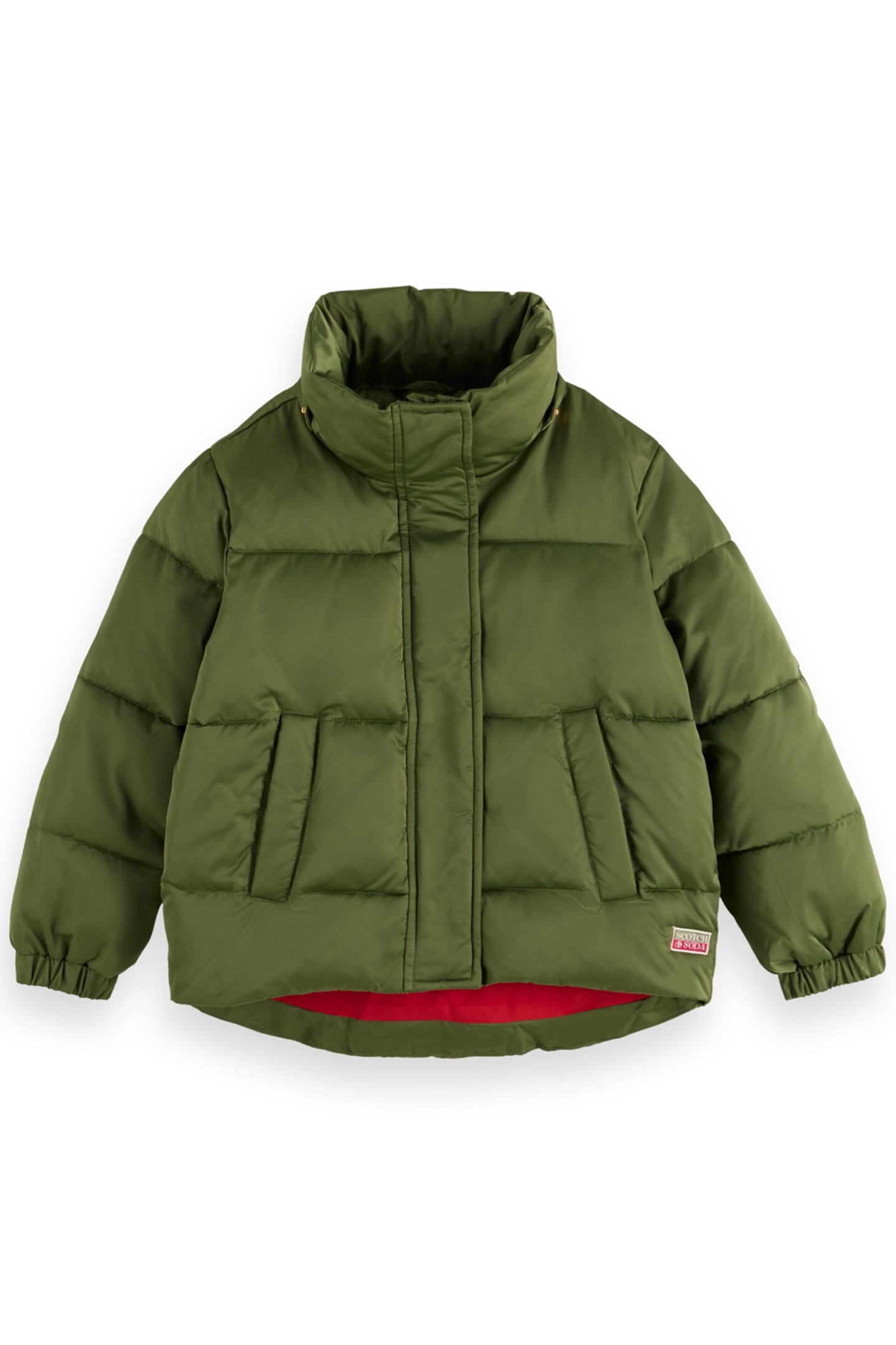 GIRL SHORT PUFFER JACKET NEW MILITARY 3