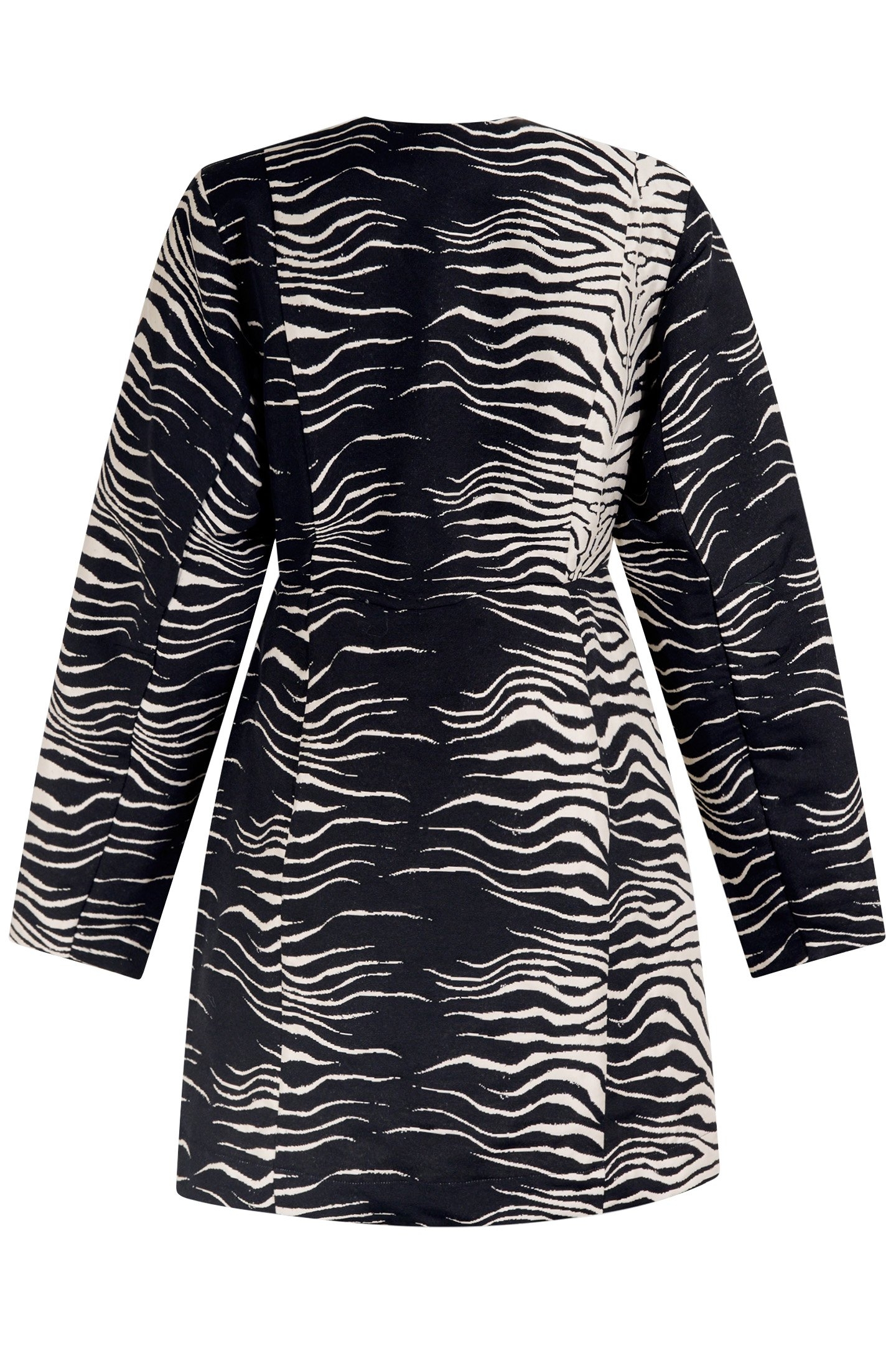 LA-SBZEBRA EGG SHAPE DRESS BLACK/WHITE 4