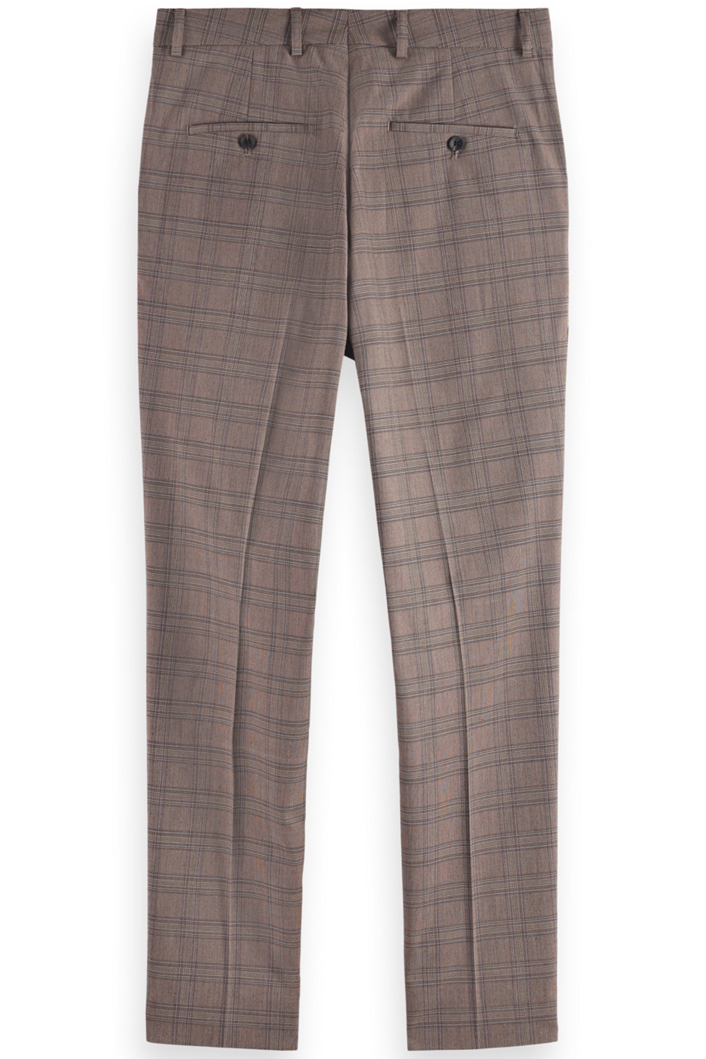 IRVING - CLASSIC YARN-DYED CHINO BROWN ECRU CHECK 5