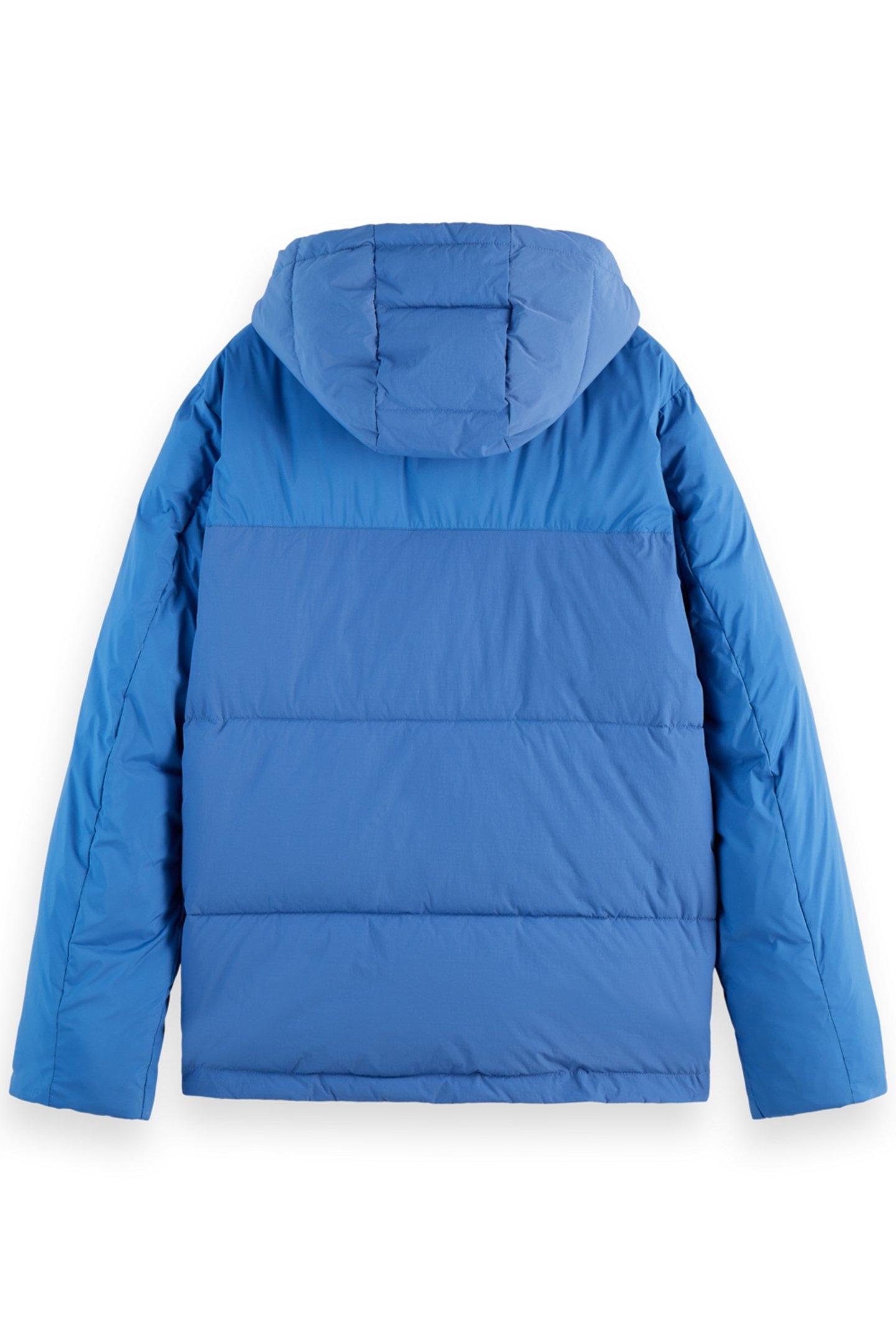 HOODED PUFFER JACKET SMART BLUE 2
