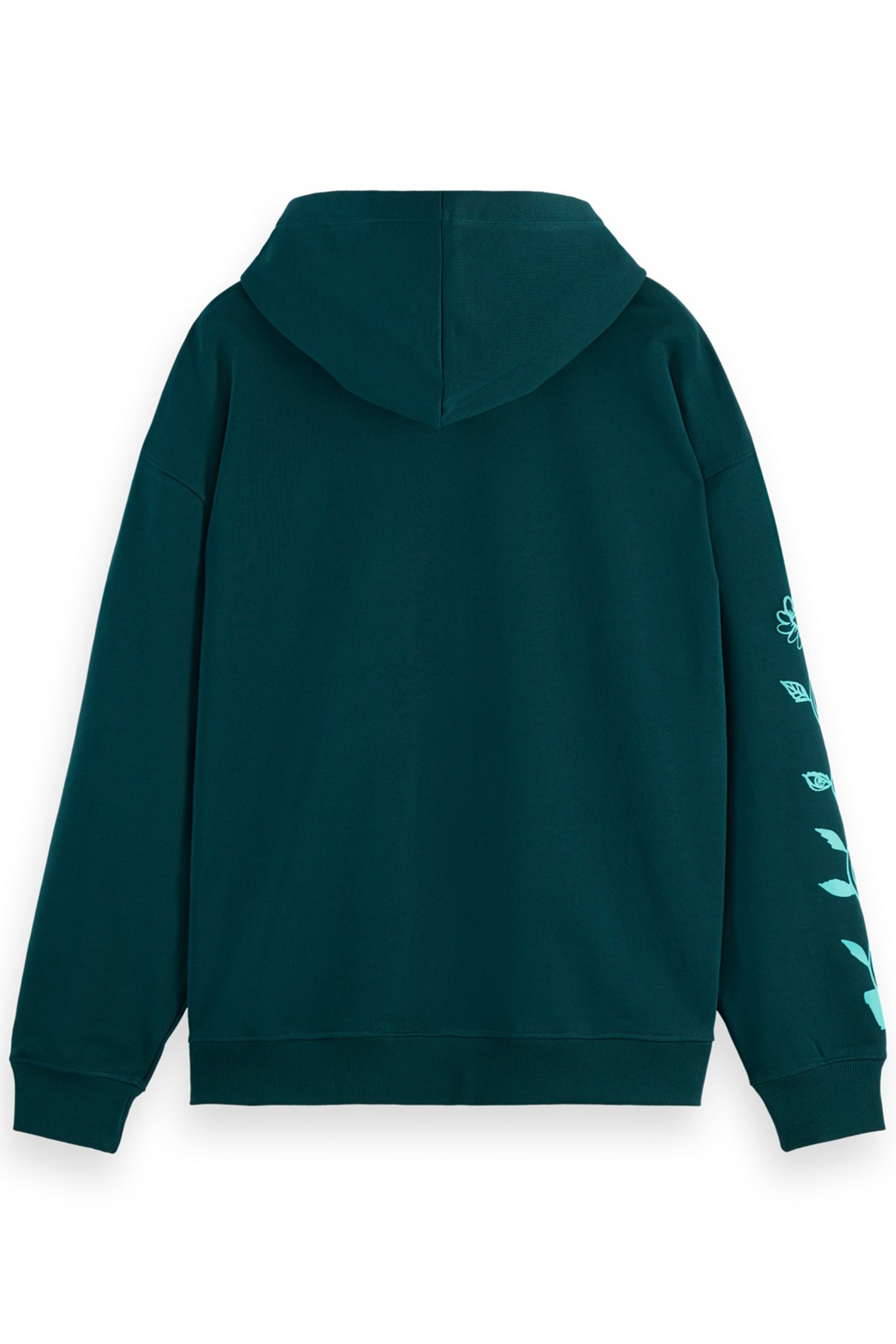 LOOSE FIT ARTWORK HOODIE CYPRESS GREEN 5