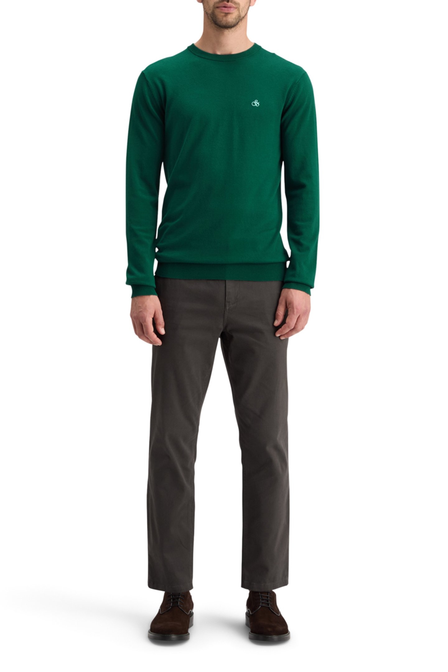 ESSENTIAL VISCOSE SWEATER WINGBACK GREEN 3