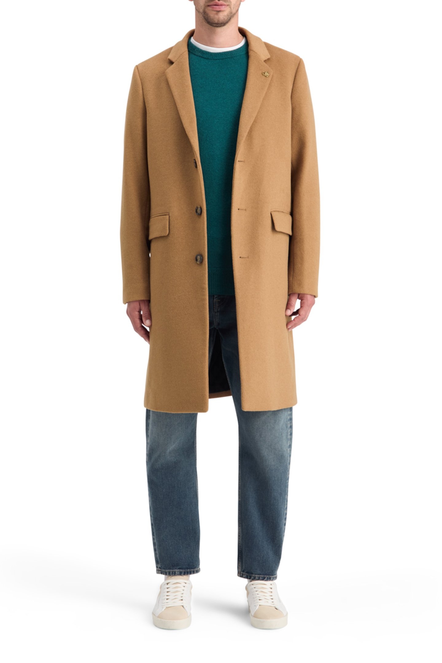WOOL CLASSIC OVERCOAT CAMEL 5
